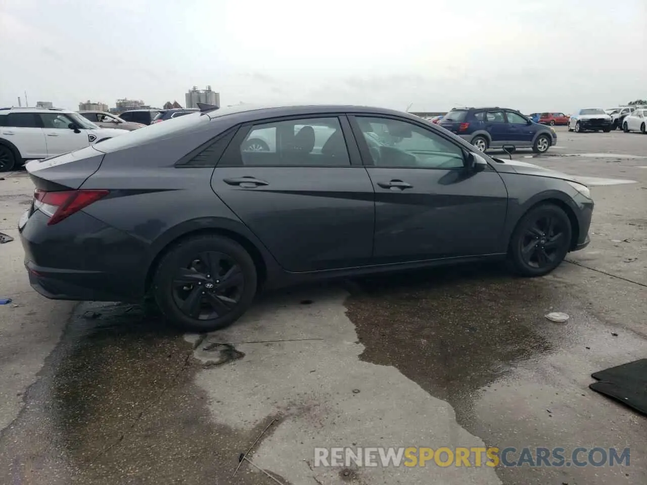 3 fotografías del automóvil dañado 5NPLM4AG9MH012838 HYUNDAI ELANTRA 2021