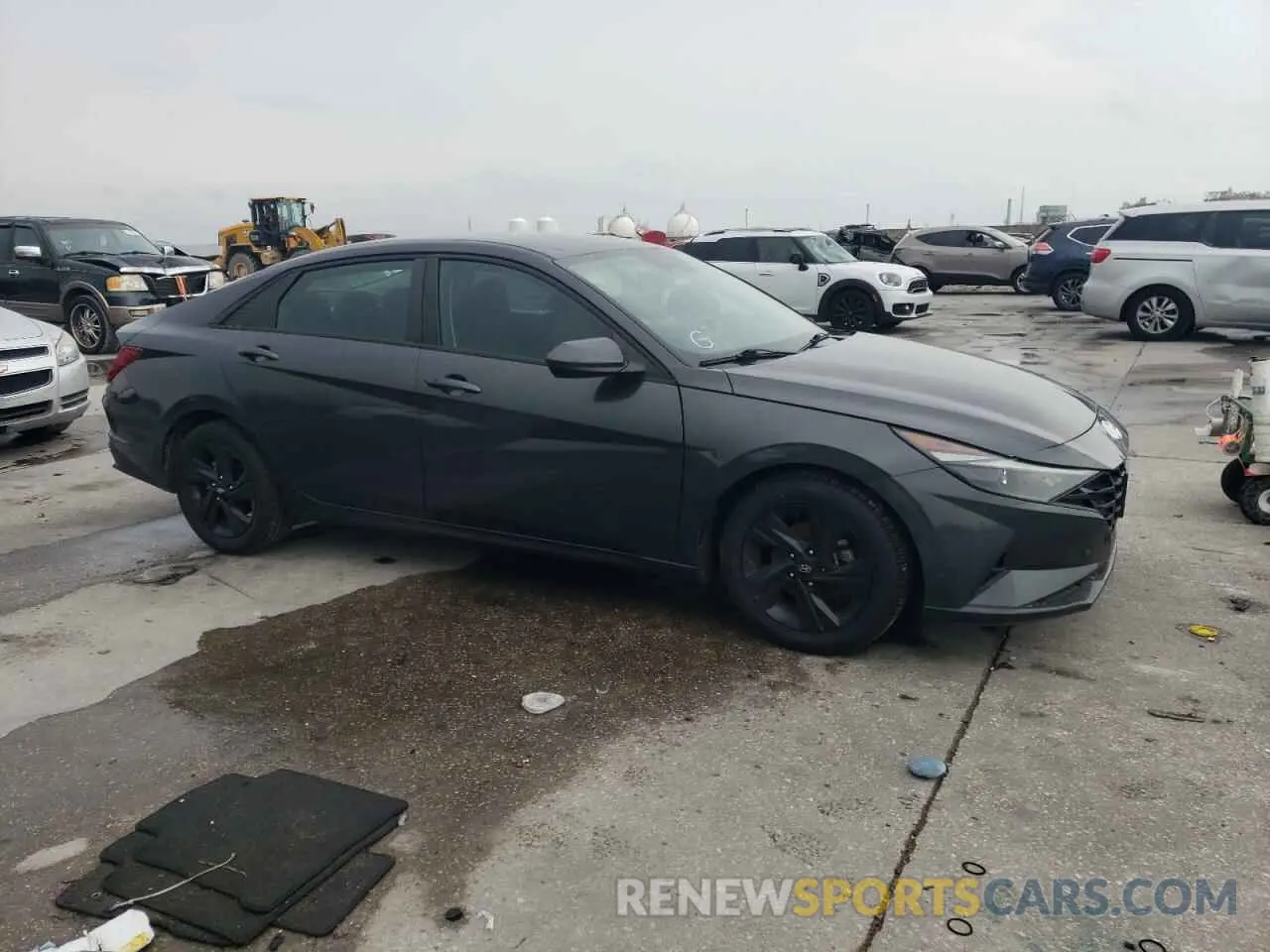 4 fotografías del automóvil dañado 5NPLM4AG9MH012838 HYUNDAI ELANTRA 2021