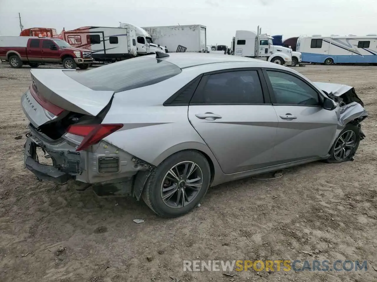 3 fotografías del automóvil dañado 5NPLM4AG9MH023192 HYUNDAI ELANTRA 2021