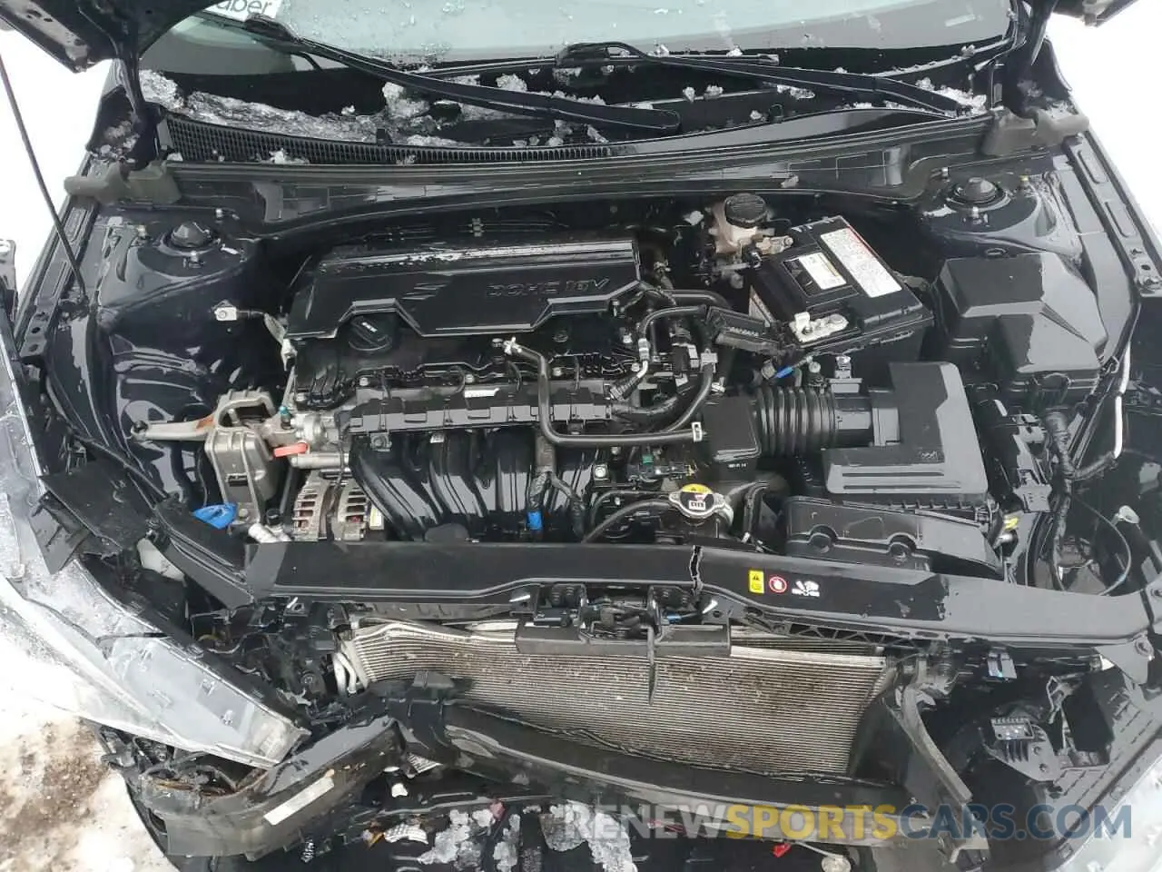 11 fotografías del automóvil dañado 5NPLM4AG9MH043880 HYUNDAI ELANTRA 2021