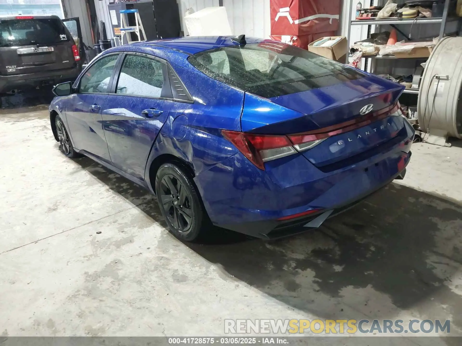 3 fotografías del automóvil dañado 5NPLM4AGXMH001184 HYUNDAI ELANTRA 2021