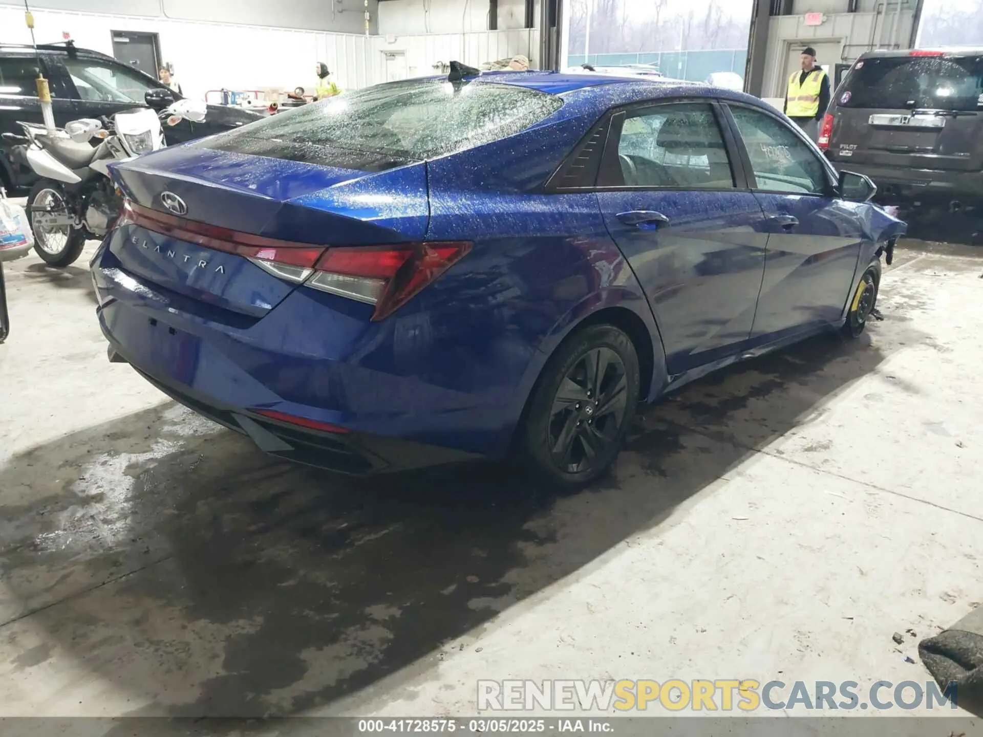 4 fotografías del automóvil dañado 5NPLM4AGXMH001184 HYUNDAI ELANTRA 2021