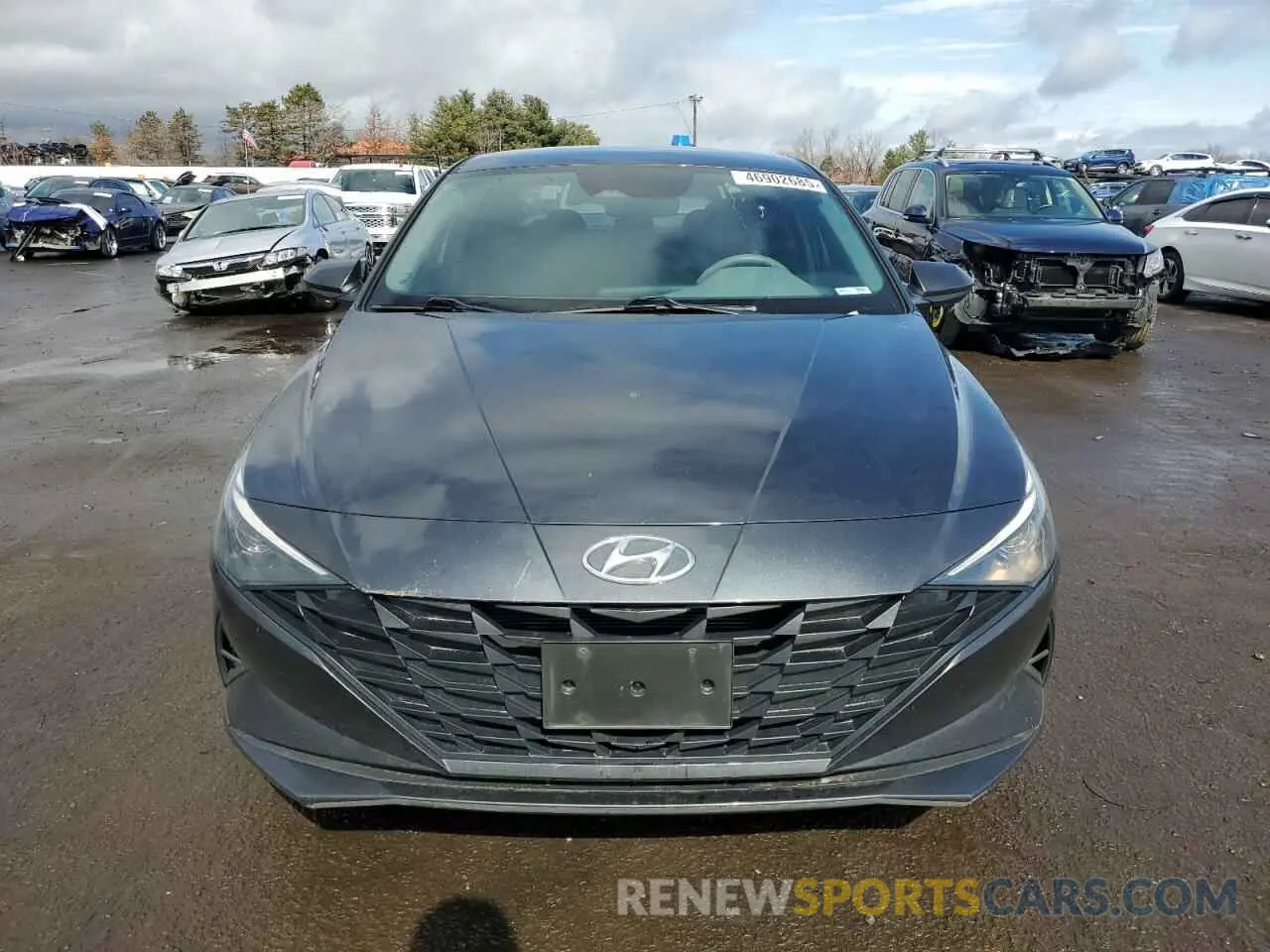 5 fotografías del automóvil dañado 5NPLM4AGXMH003520 HYUNDAI ELANTRA 2021