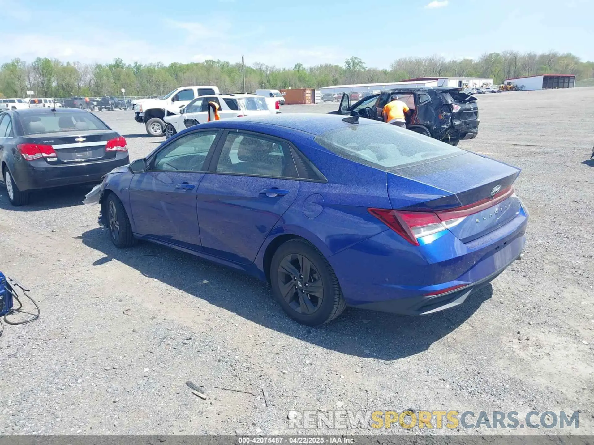 3 fotografías del automóvil dañado 5NPLM4AGXMH011858 HYUNDAI ELANTRA 2021