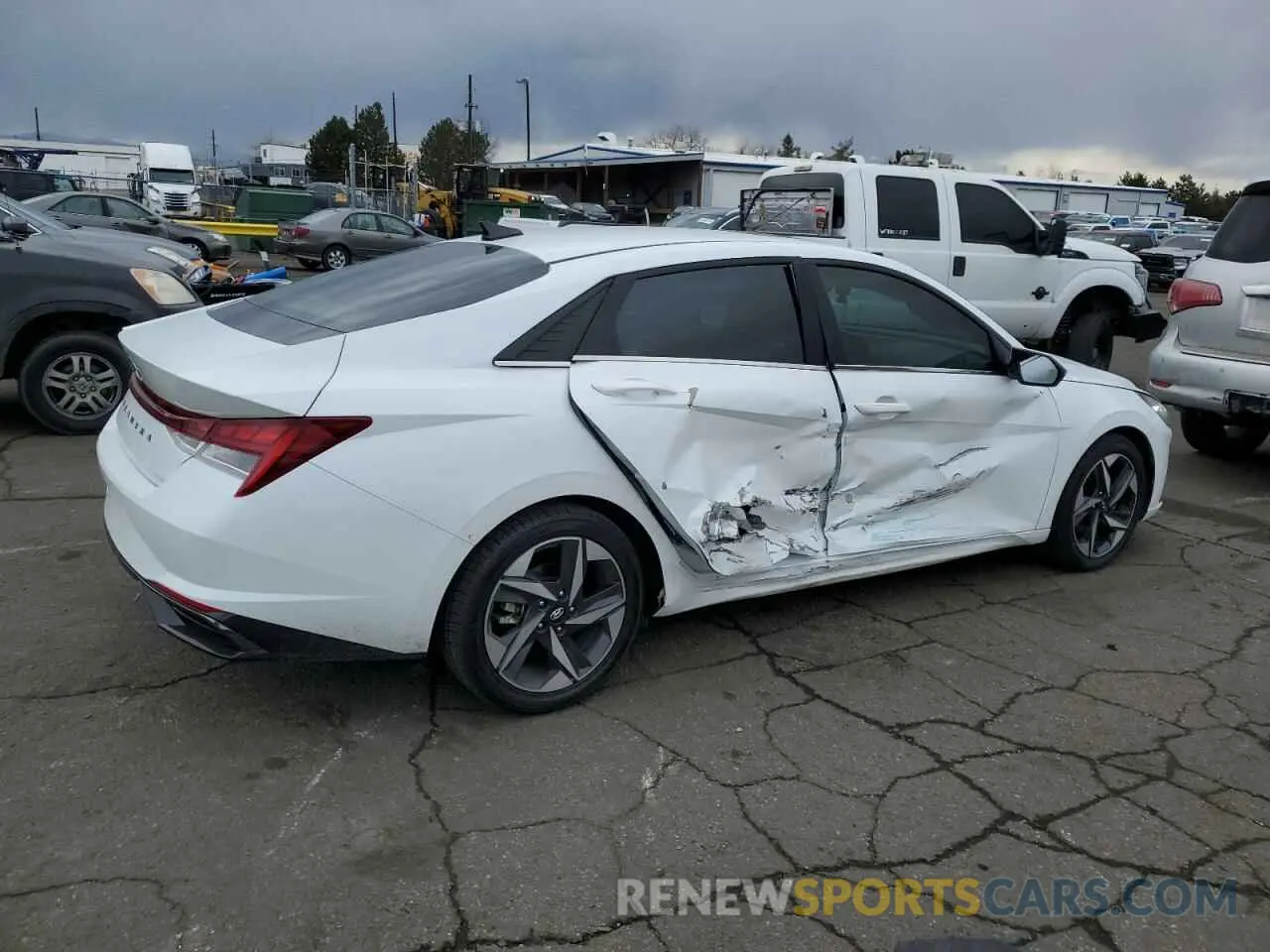 3 fotografías del automóvil dañado 5NPLN4AG0MH012711 HYUNDAI ELANTRA 2021