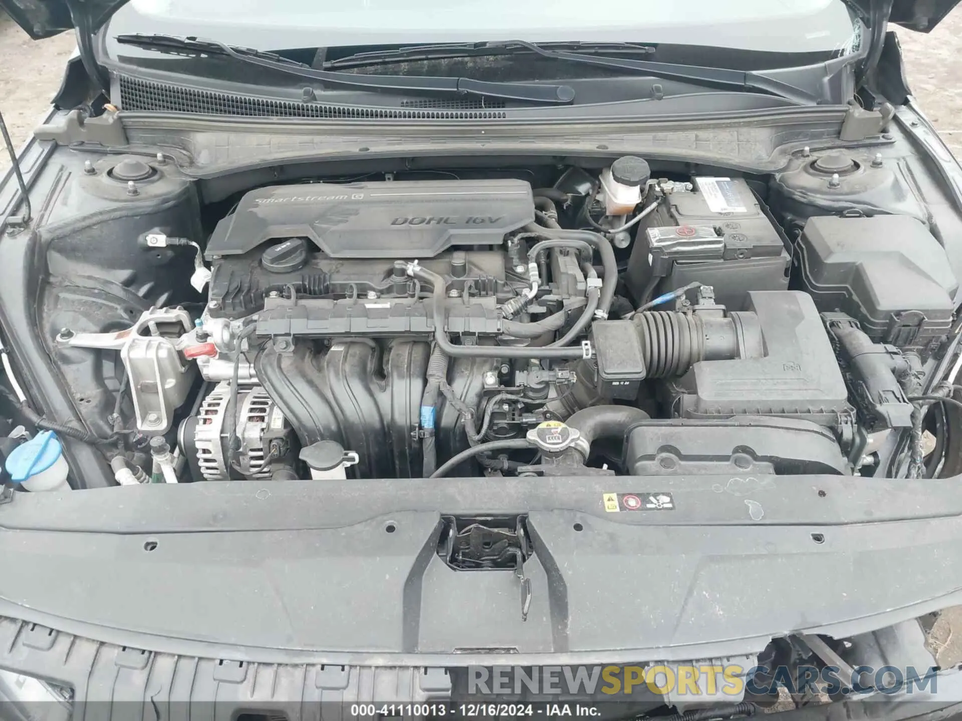 10 fotografías del automóvil dañado 5NPLN4AG0MH026771 HYUNDAI ELANTRA 2021
