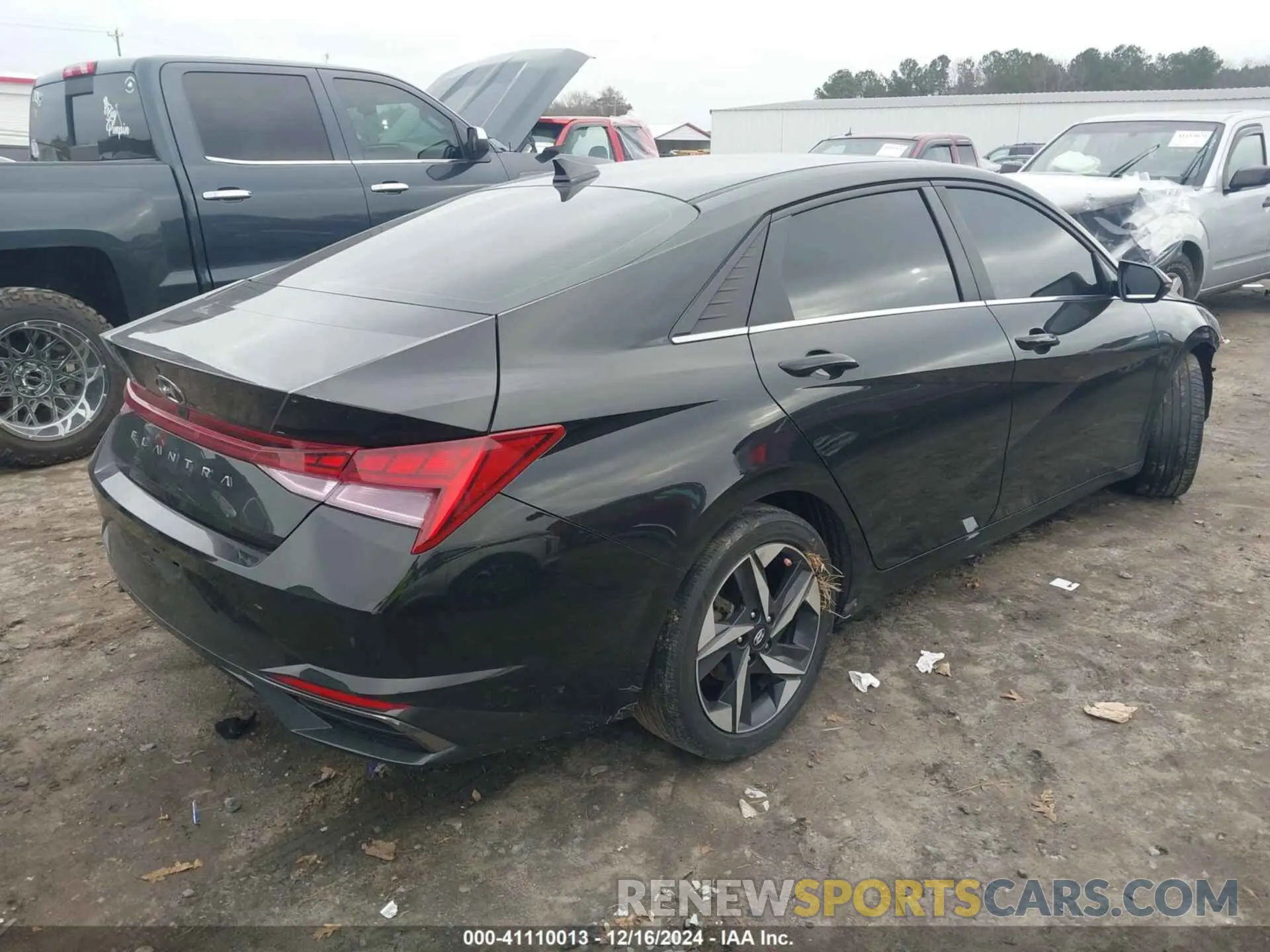 4 fotografías del automóvil dañado 5NPLN4AG0MH026771 HYUNDAI ELANTRA 2021