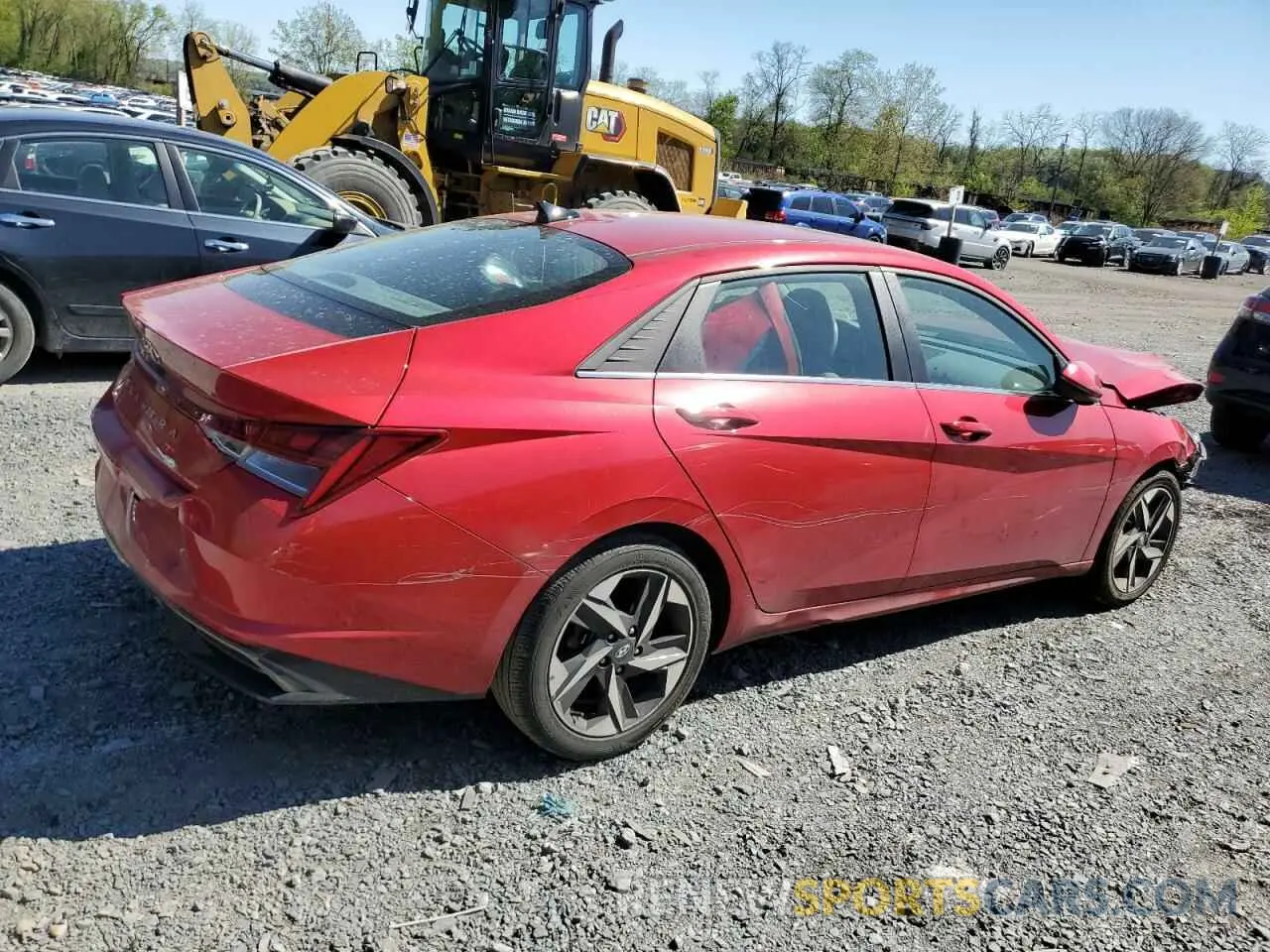 3 fotografías del automóvil dañado 5NPLN4AG1MH022714 HYUNDAI ELANTRA 2021