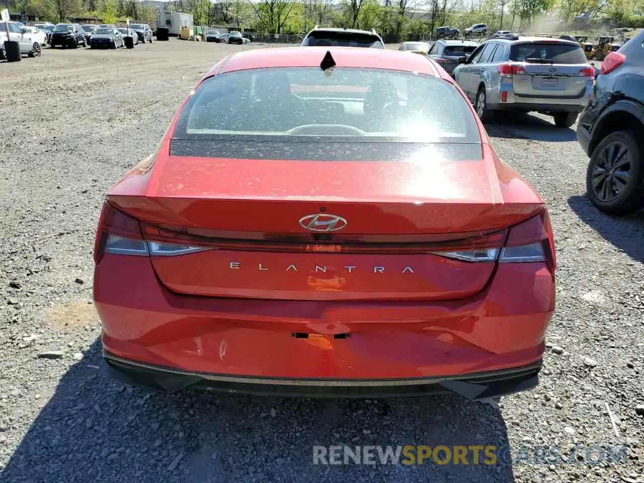 6 fotografías del automóvil dañado 5NPLN4AG1MH022714 HYUNDAI ELANTRA 2021