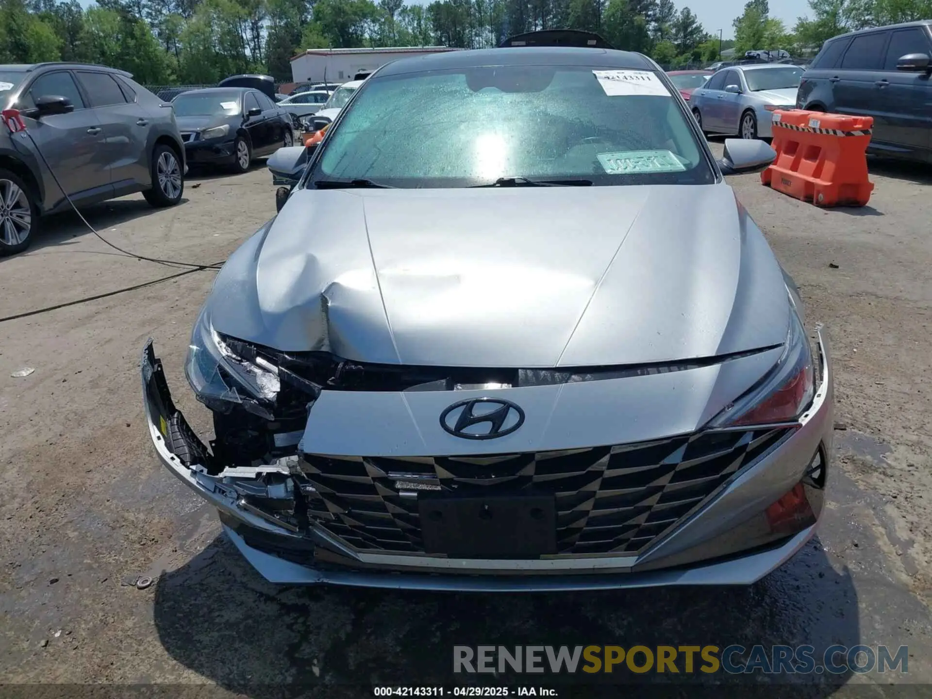 12 fotografías del automóvil dañado 5NPLN4AG1MH043336 HYUNDAI ELANTRA 2021