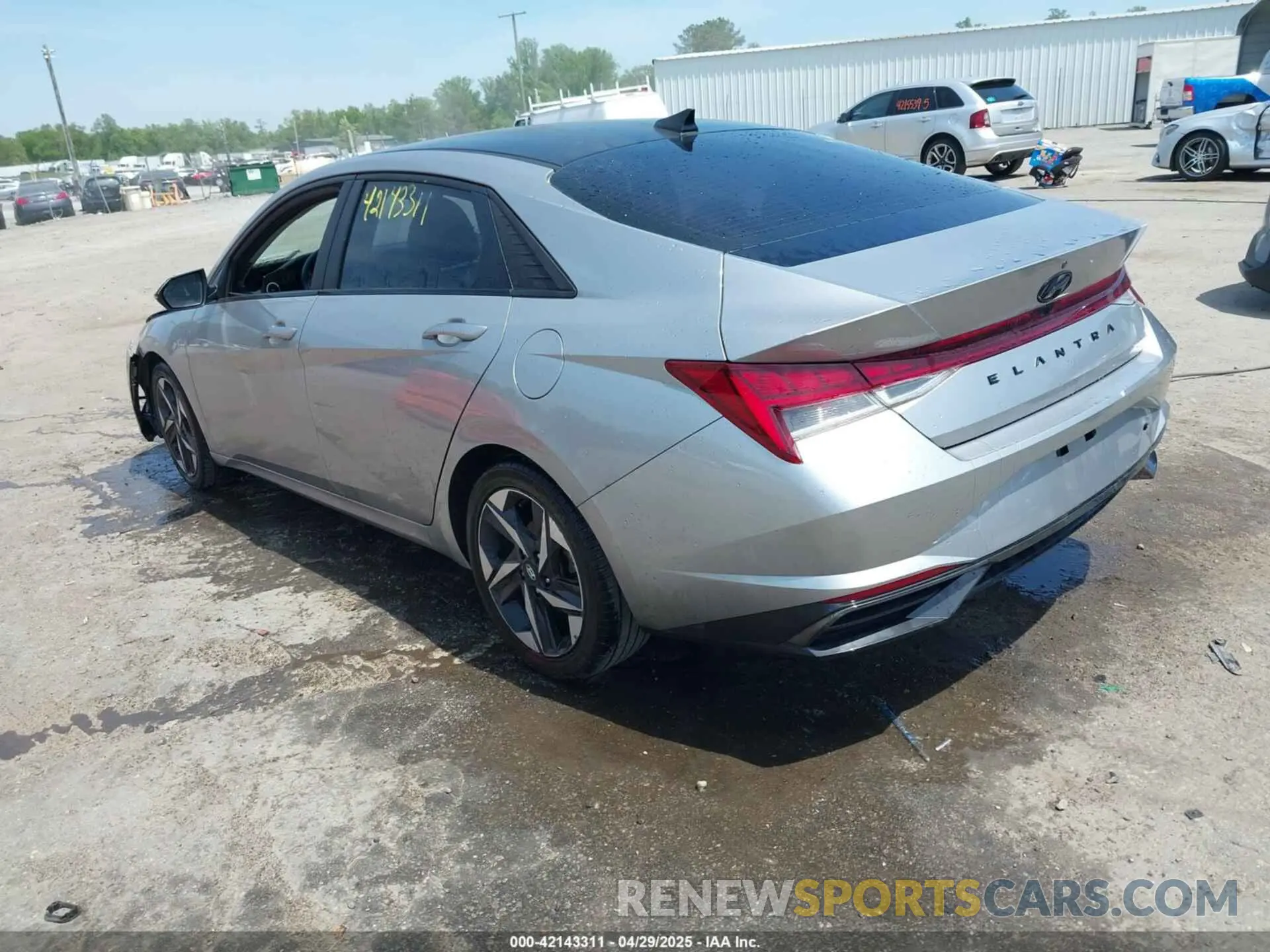 3 fotografías del automóvil dañado 5NPLN4AG1MH043336 HYUNDAI ELANTRA 2021