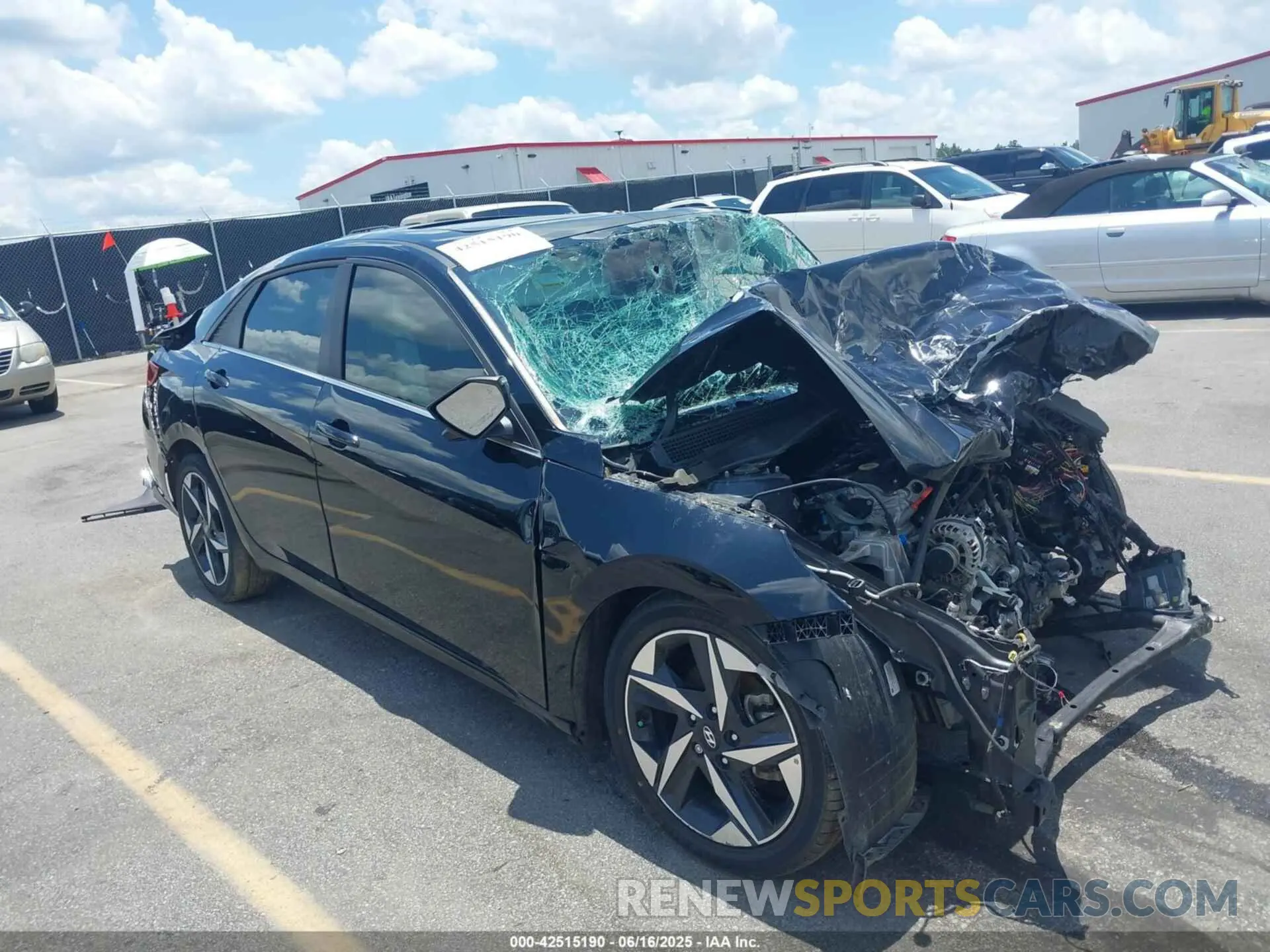 1 fotografías del automóvil dañado 5NPLN4AG3MH017045 HYUNDAI ELANTRA 2021