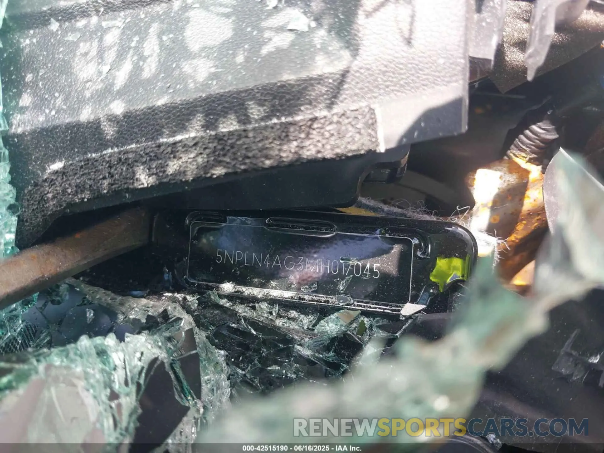 9 fotografías del automóvil dañado 5NPLN4AG3MH017045 HYUNDAI ELANTRA 2021