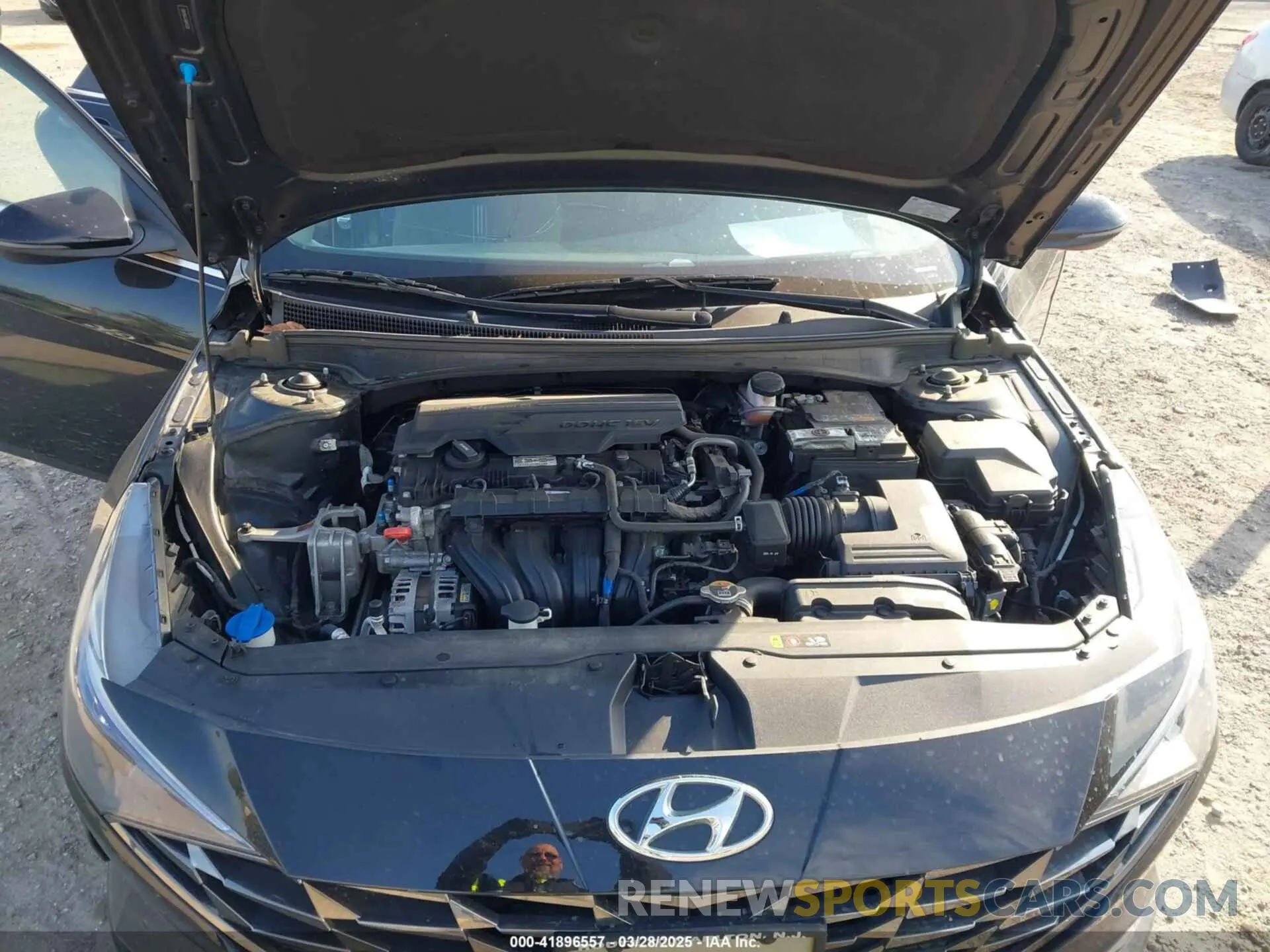 10 fotografías del automóvil dañado 5NPLN4AG3MH043287 HYUNDAI ELANTRA 2021