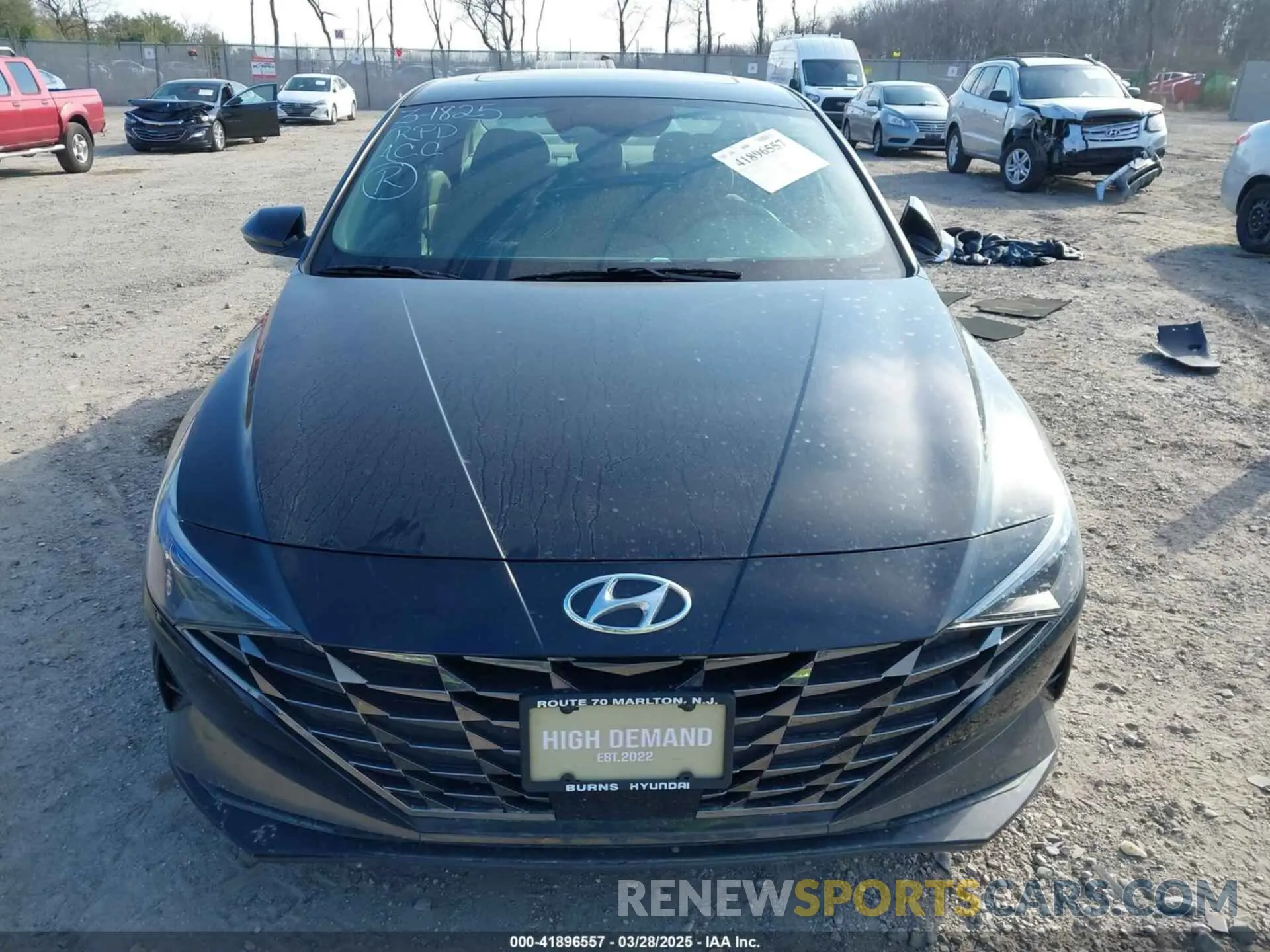12 fotografías del automóvil dañado 5NPLN4AG3MH043287 HYUNDAI ELANTRA 2021