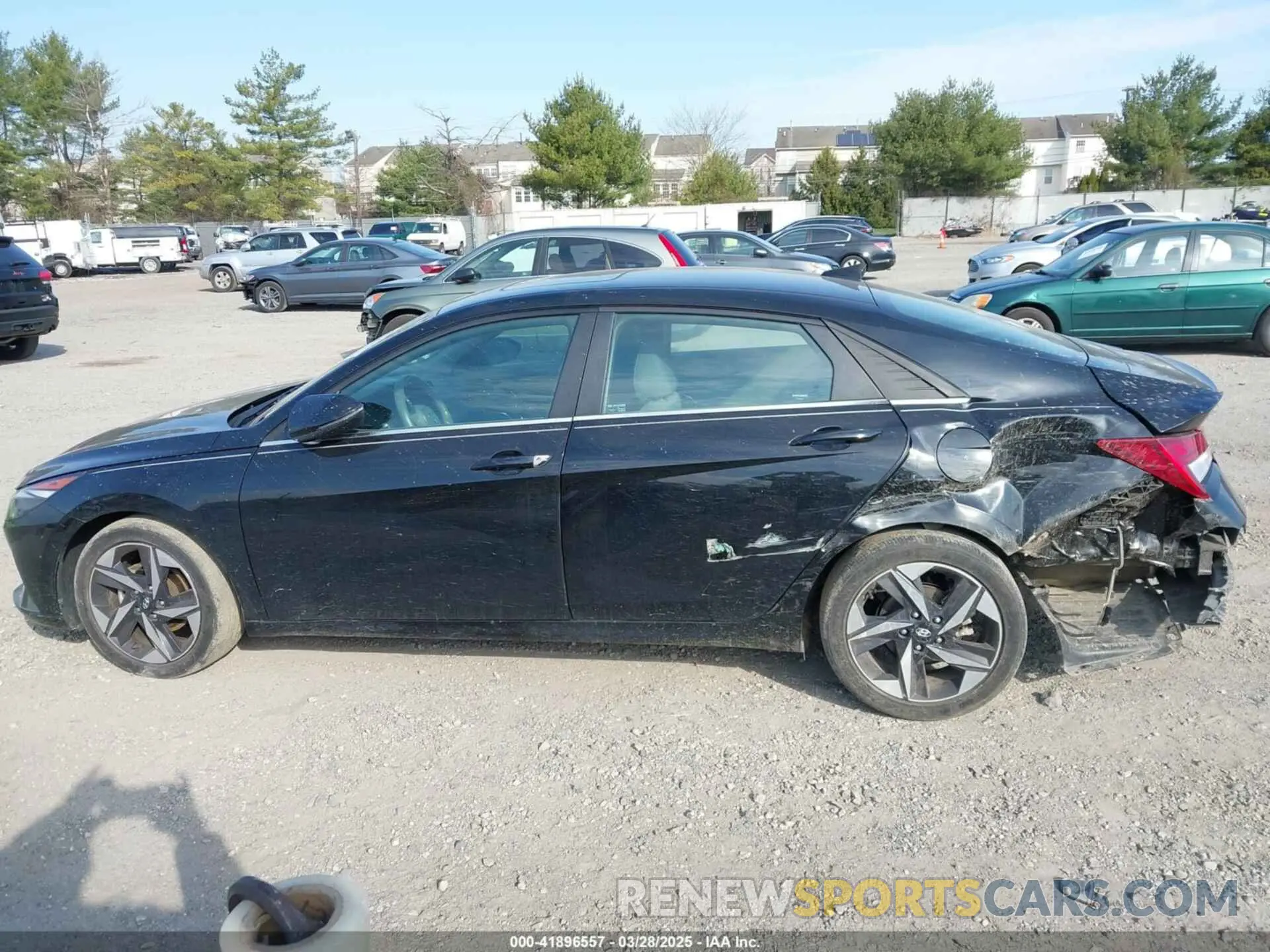 14 fotografías del automóvil dañado 5NPLN4AG3MH043287 HYUNDAI ELANTRA 2021