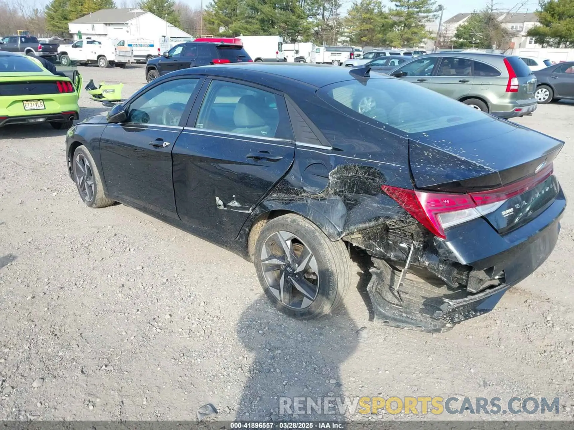 3 fotografías del automóvil dañado 5NPLN4AG3MH043287 HYUNDAI ELANTRA 2021