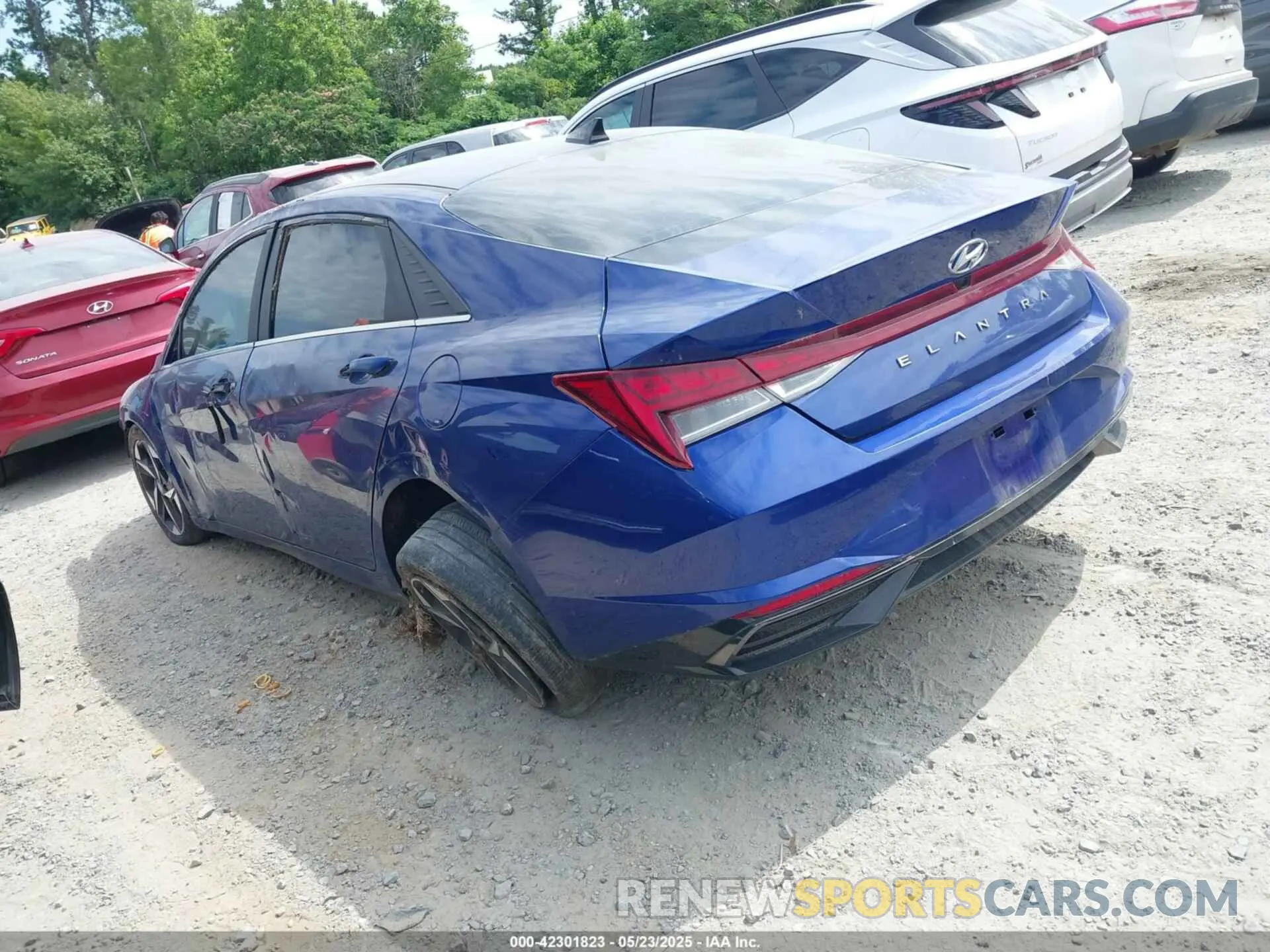 3 fotografías del automóvil dañado 5NPLN4AG8MH020572 HYUNDAI ELANTRA 2021