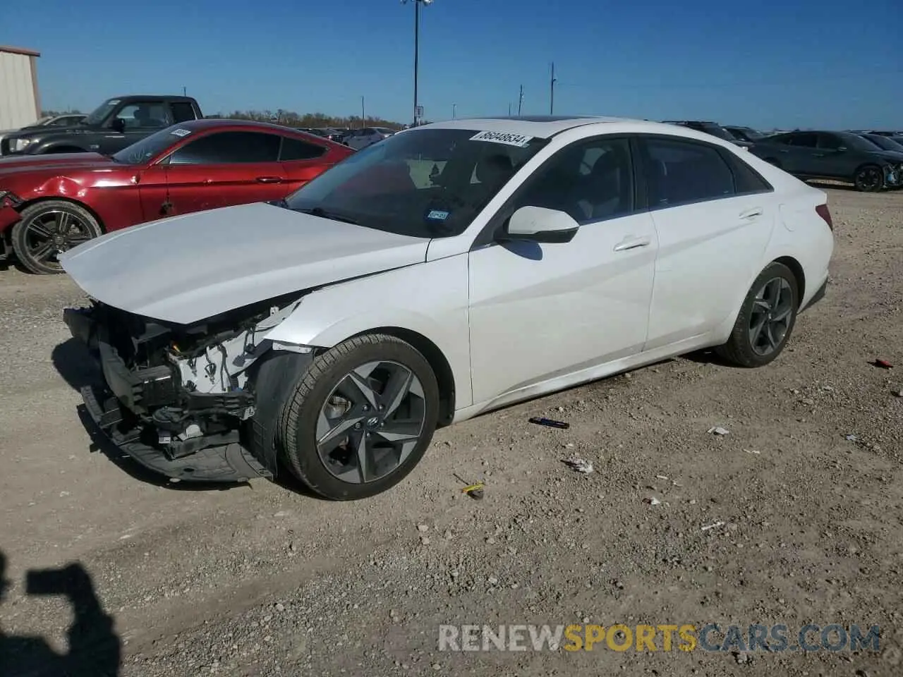 1 fotografías del automóvil dañado 5NPLP4AG2MH020061 HYUNDAI ELANTRA 2021