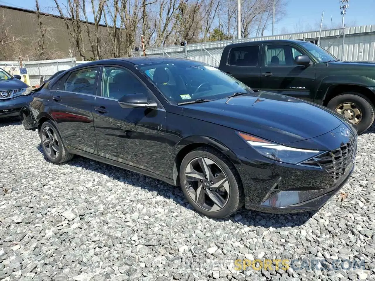 4 fotografías del automóvil dañado 5NPLP4AG4MH018747 HYUNDAI ELANTRA 2021
