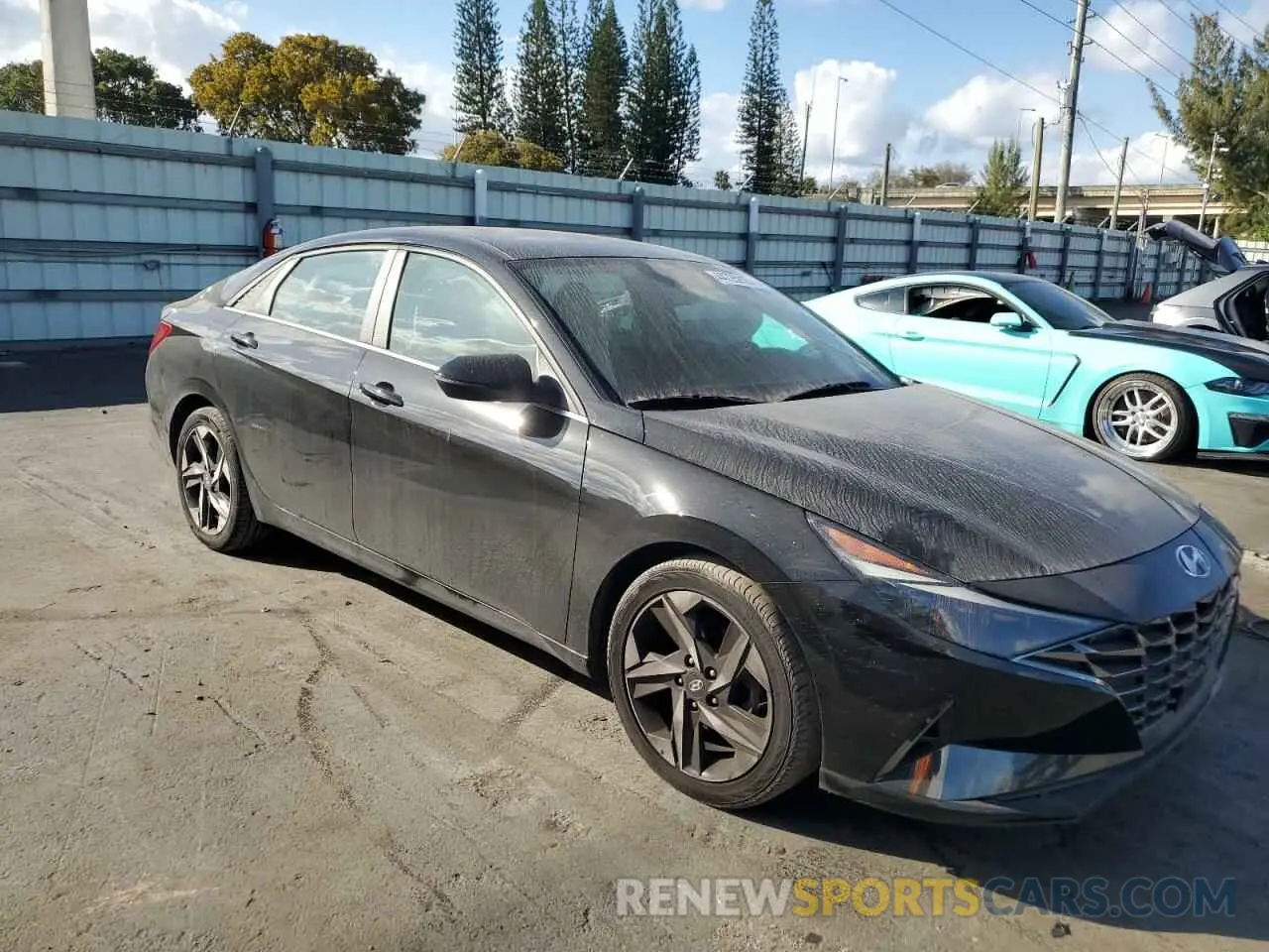 4 fotografías del automóvil dañado 5NPLP4AG6MH026431 HYUNDAI ELANTRA 2021