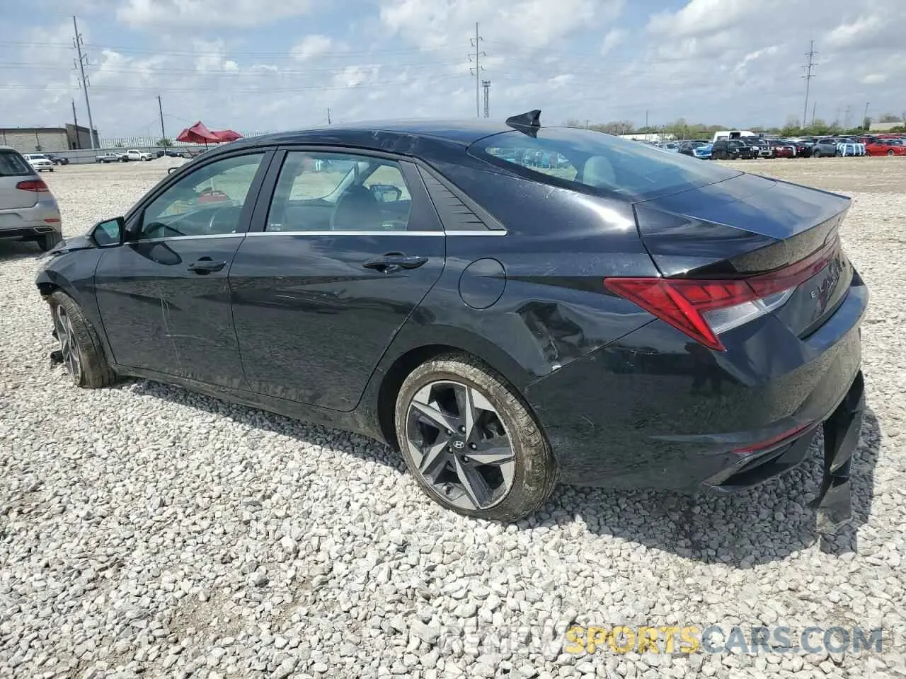 2 fotografías del automóvil dañado 5NPLP4AGXMH043636 HYUNDAI ELANTRA 2021