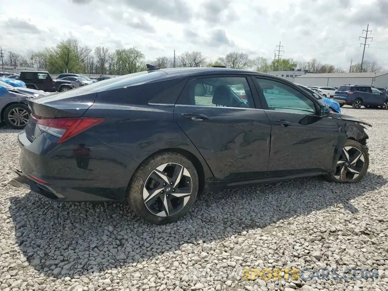 3 fotografías del automóvil dañado 5NPLP4AGXMH043636 HYUNDAI ELANTRA 2021