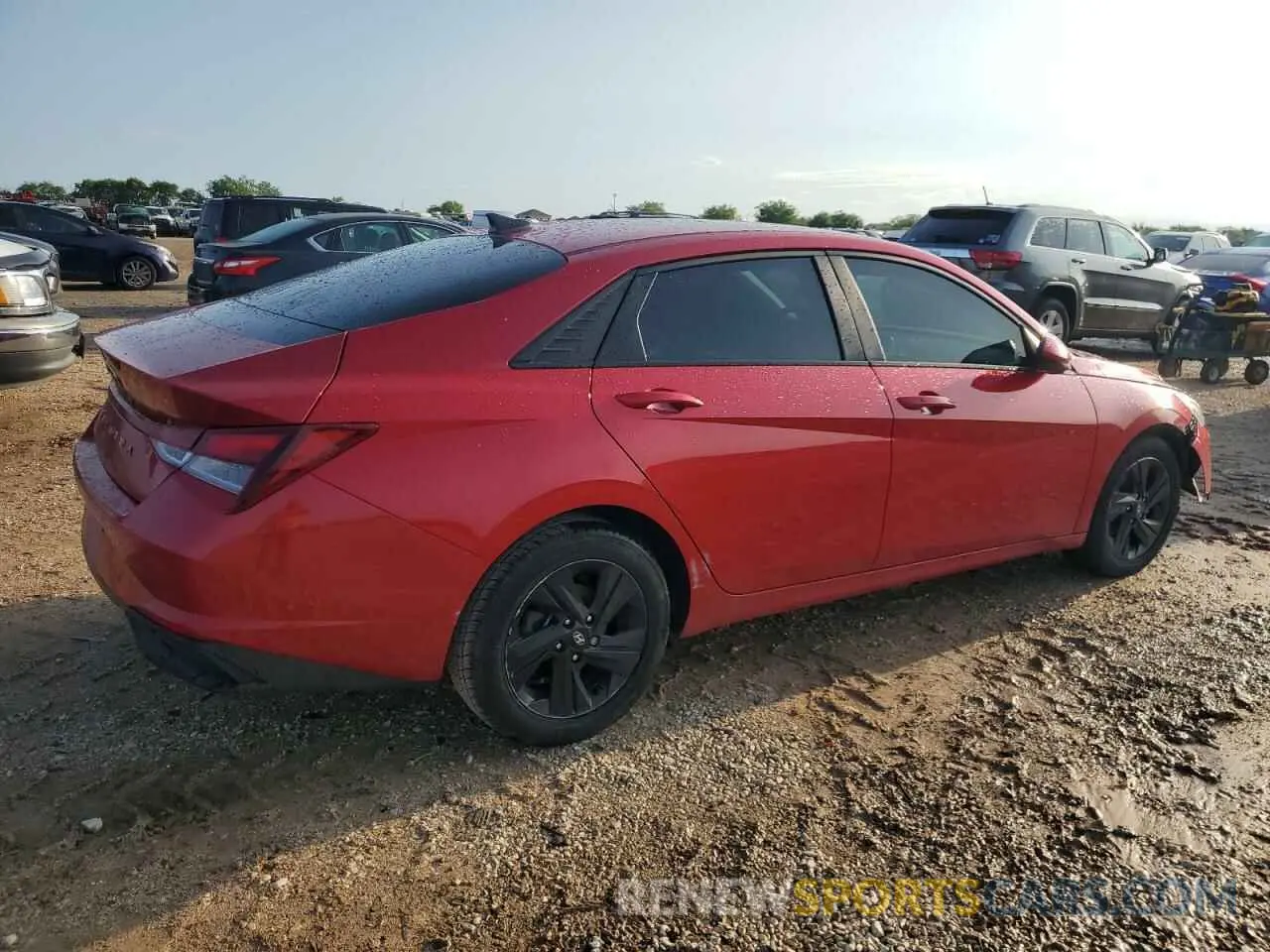 3 fotografías del automóvil dañado 5NPLS4AG0MH023524 HYUNDAI ELANTRA 2021