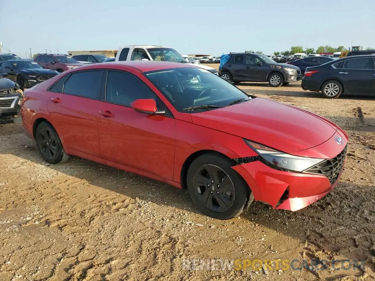 4 fotografías del automóvil dañado 5NPLS4AG0MH023524 HYUNDAI ELANTRA 2021