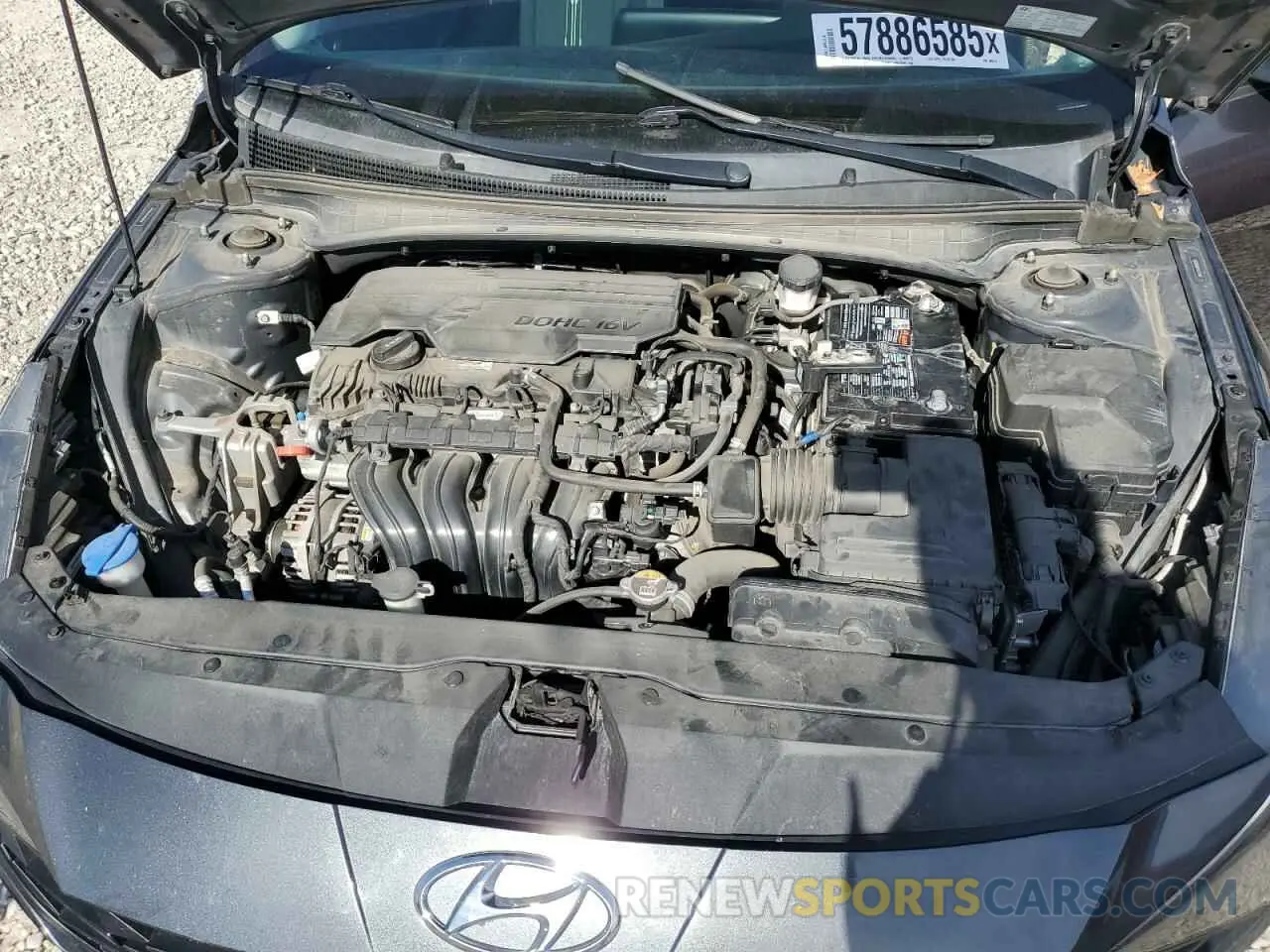 11 fotografías del automóvil dañado 5NPLS4AG1MH000818 HYUNDAI ELANTRA 2021