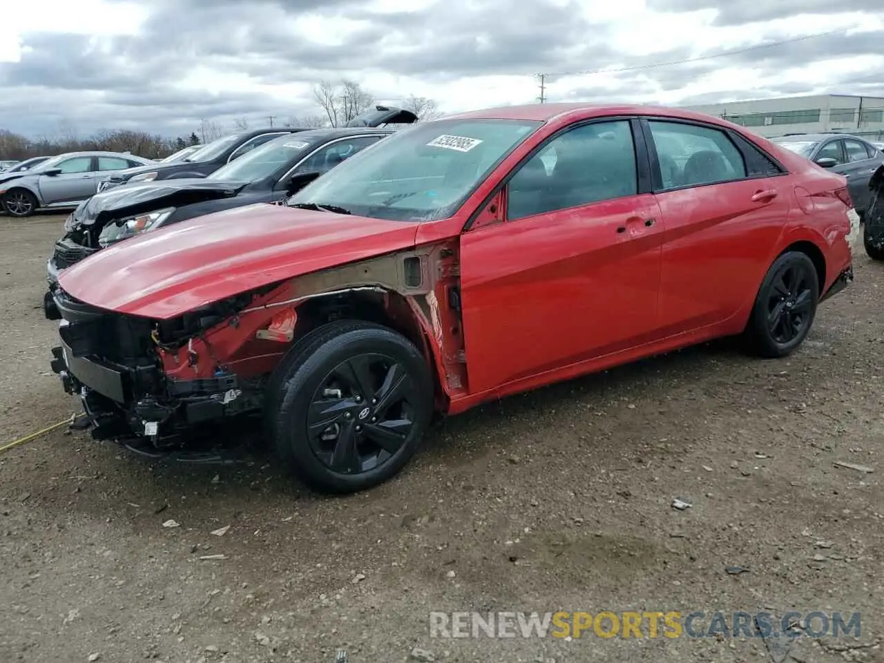 1 fotografías del automóvil dañado 5NPLS4AG1MH016758 HYUNDAI ELANTRA 2021
