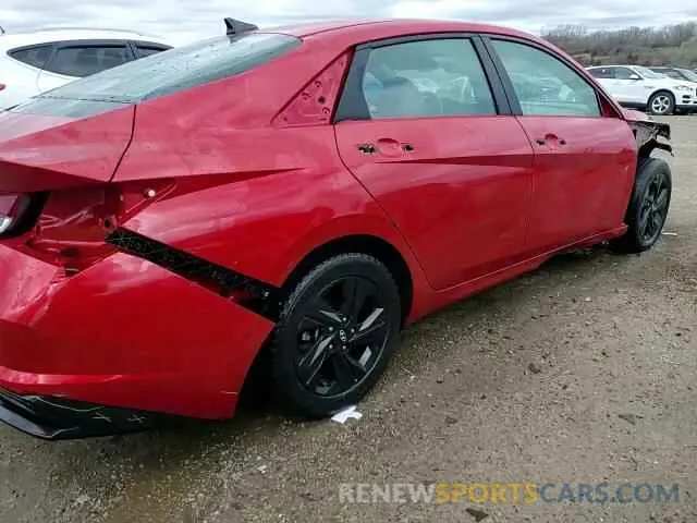 14 fotografías del automóvil dañado 5NPLS4AG1MH016758 HYUNDAI ELANTRA 2021