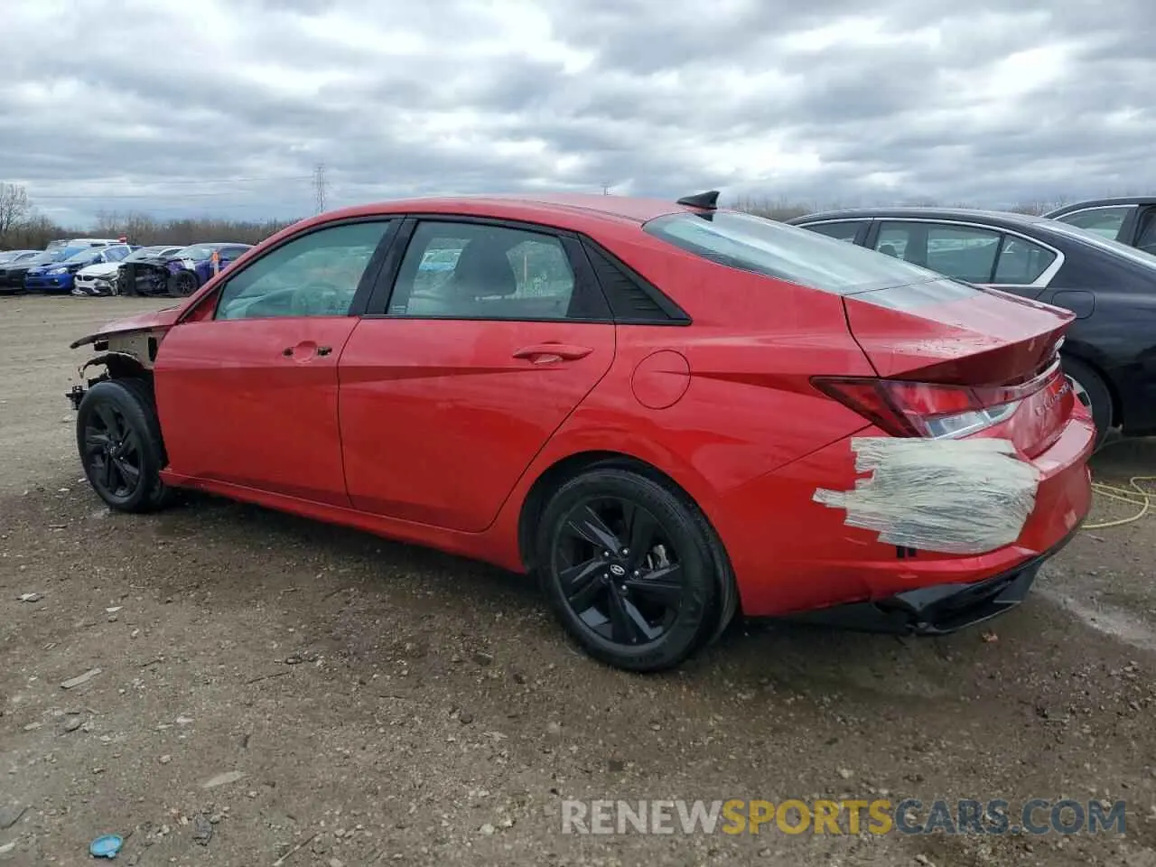 2 fotografías del automóvil dañado 5NPLS4AG1MH016758 HYUNDAI ELANTRA 2021