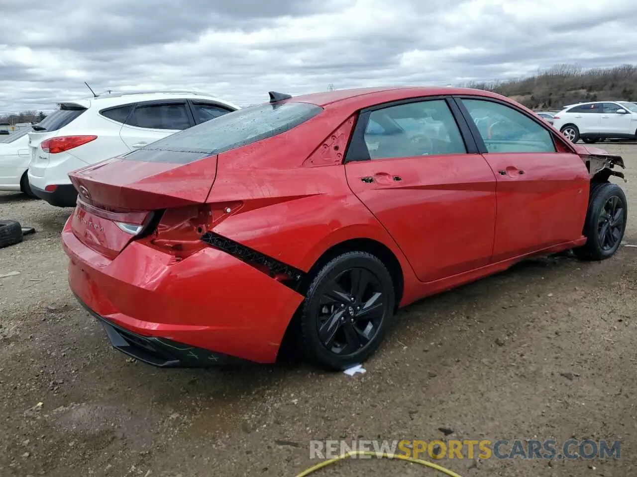3 fotografías del automóvil dañado 5NPLS4AG1MH016758 HYUNDAI ELANTRA 2021