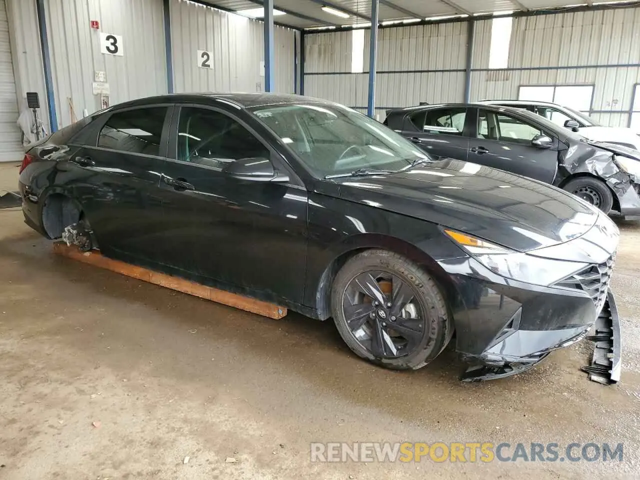 4 fotografías del automóvil dañado 5NPLS4AG1MH048142 HYUNDAI ELANTRA 2021