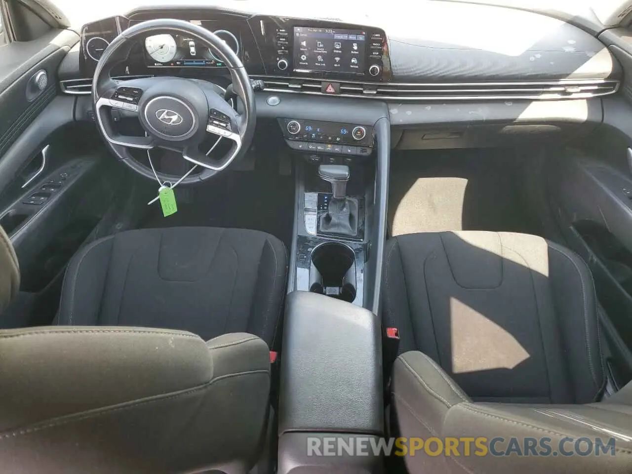 8 fotografías del automóvil dañado 5NPLS4AG1MH048903 HYUNDAI ELANTRA 2021