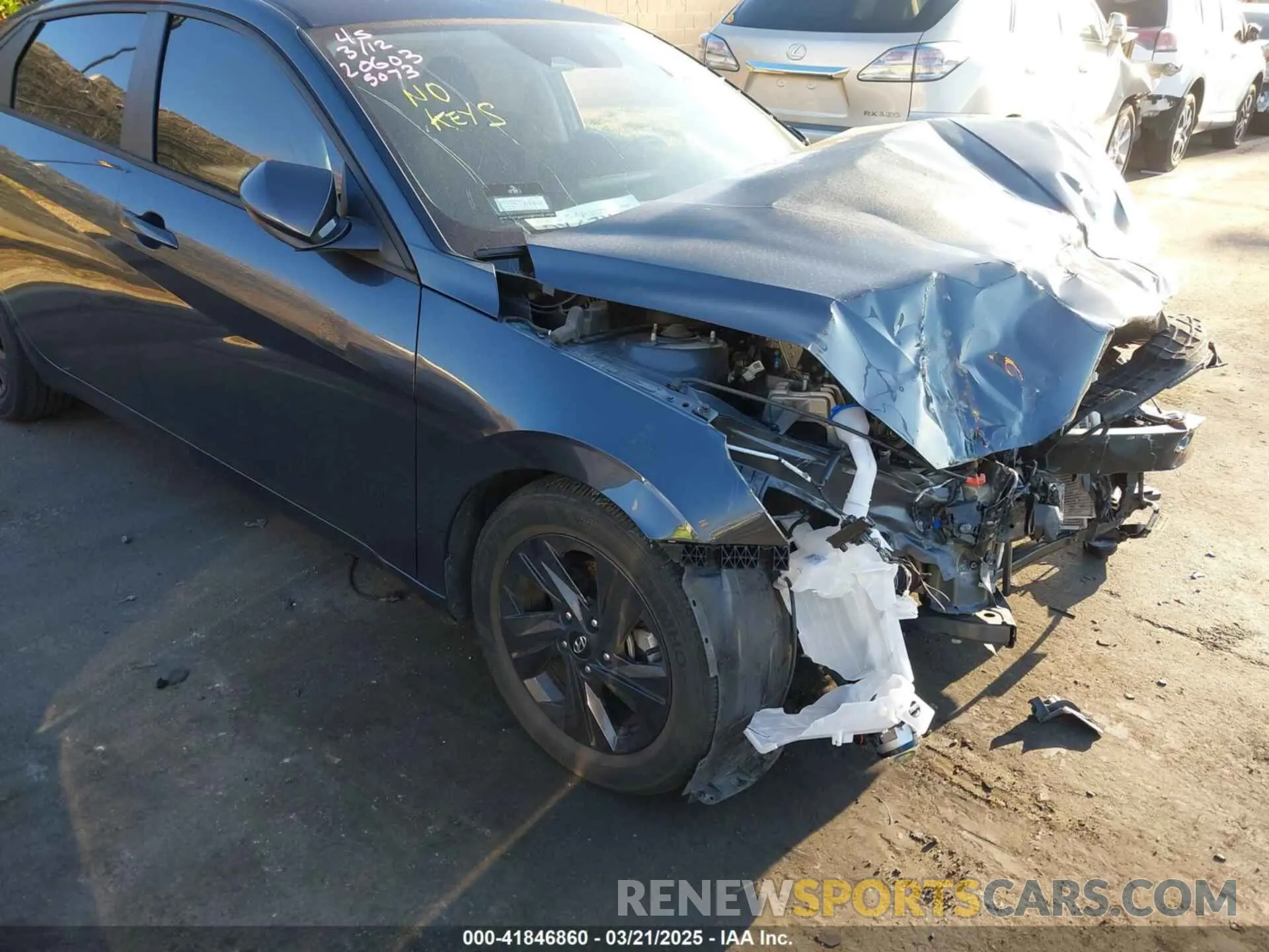 17 fotografías del automóvil dañado 5NPLS4AG2MH005073 HYUNDAI ELANTRA 2021