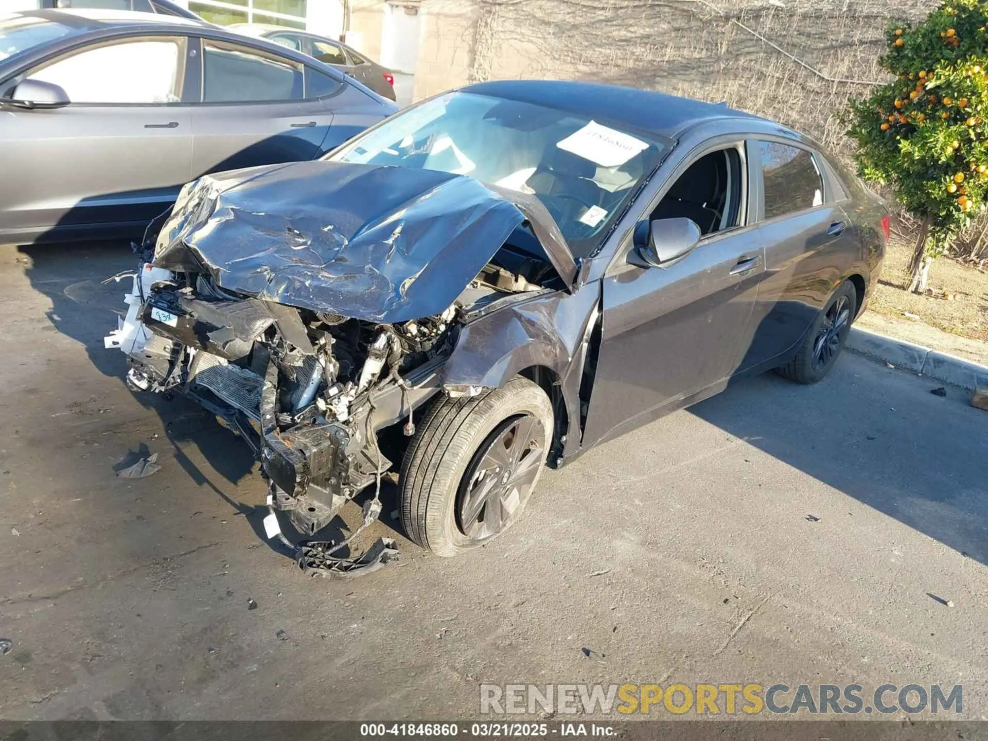 2 fotografías del automóvil dañado 5NPLS4AG2MH005073 HYUNDAI ELANTRA 2021
