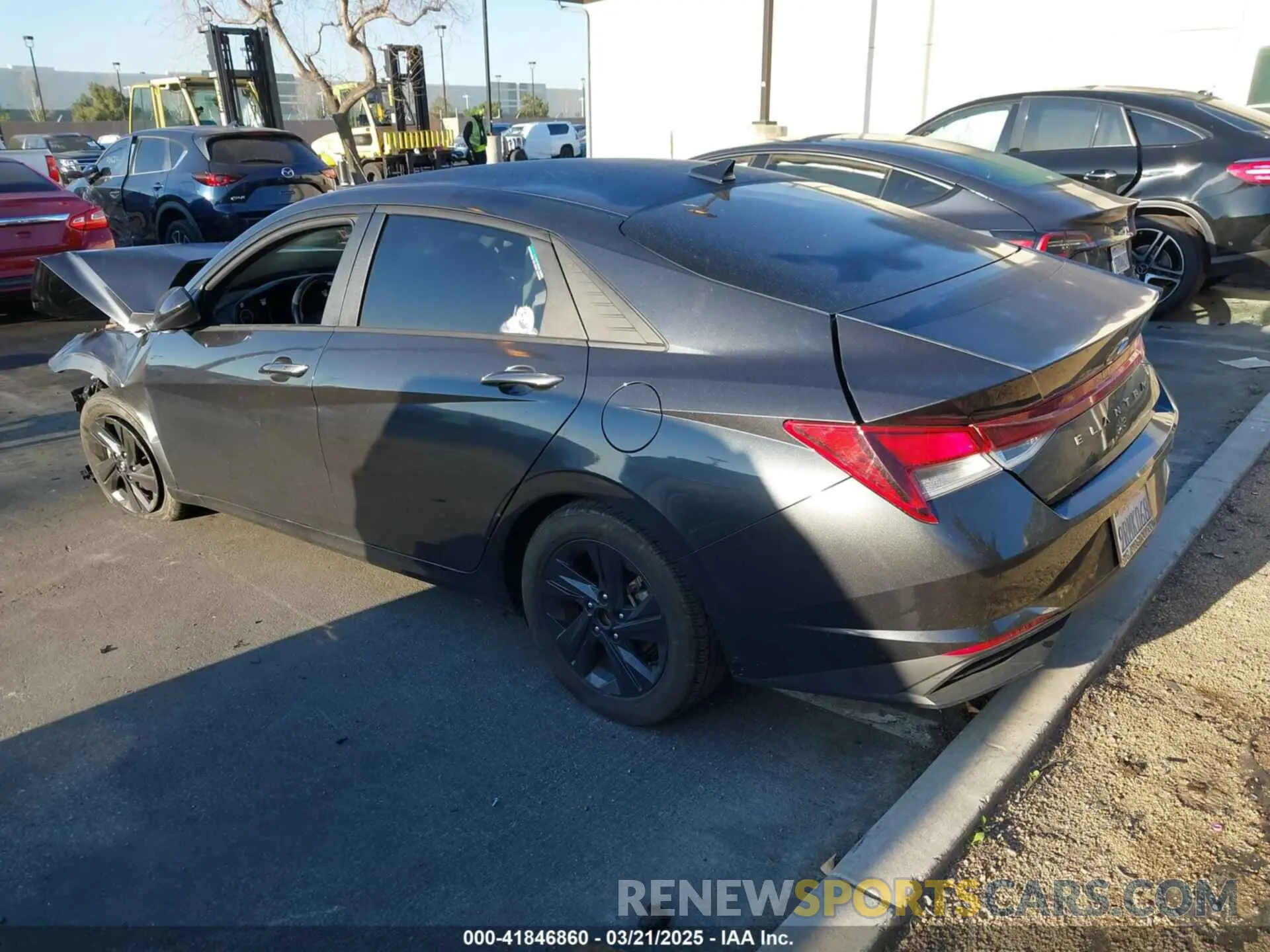 3 fotografías del automóvil dañado 5NPLS4AG2MH005073 HYUNDAI ELANTRA 2021