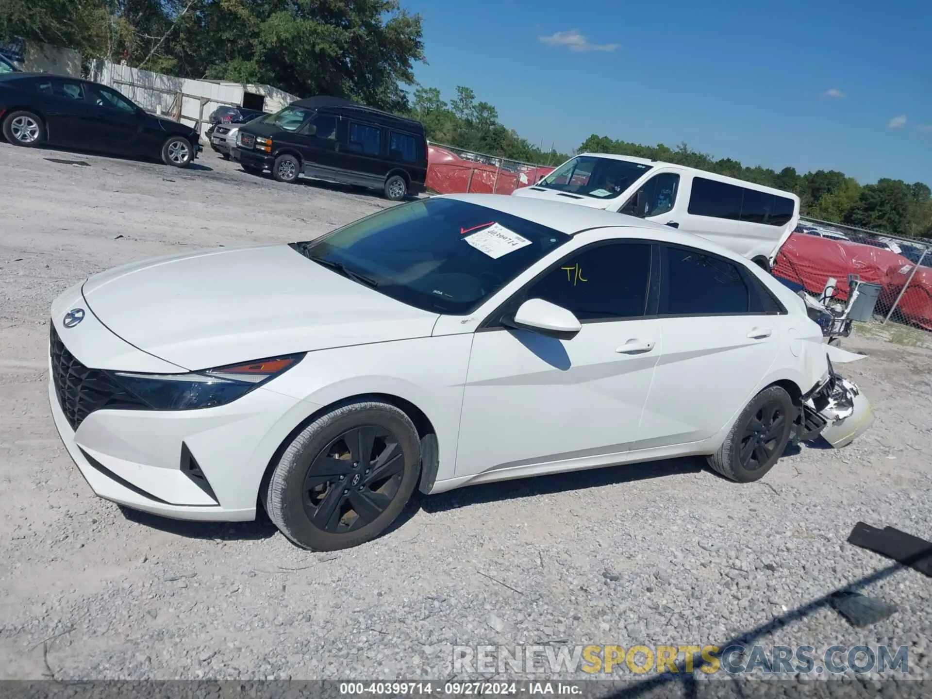 14 fotografías del automóvil dañado 5NPLS4AG2MH038347 HYUNDAI ELANTRA 2021