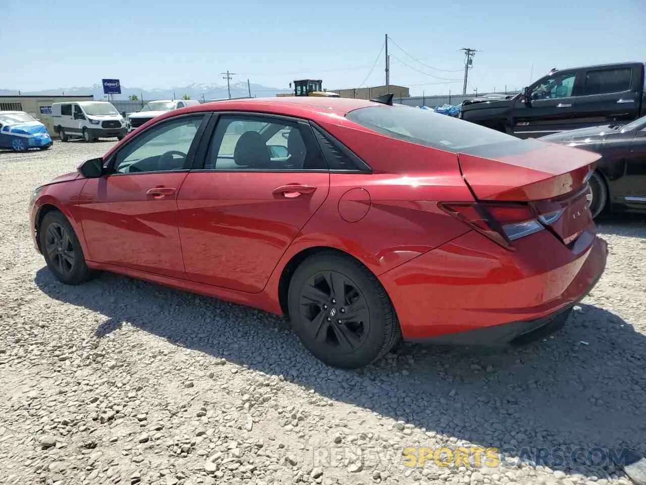 2 fotografías del automóvil dañado 5NPLS4AG3MH005230 HYUNDAI ELANTRA 2021