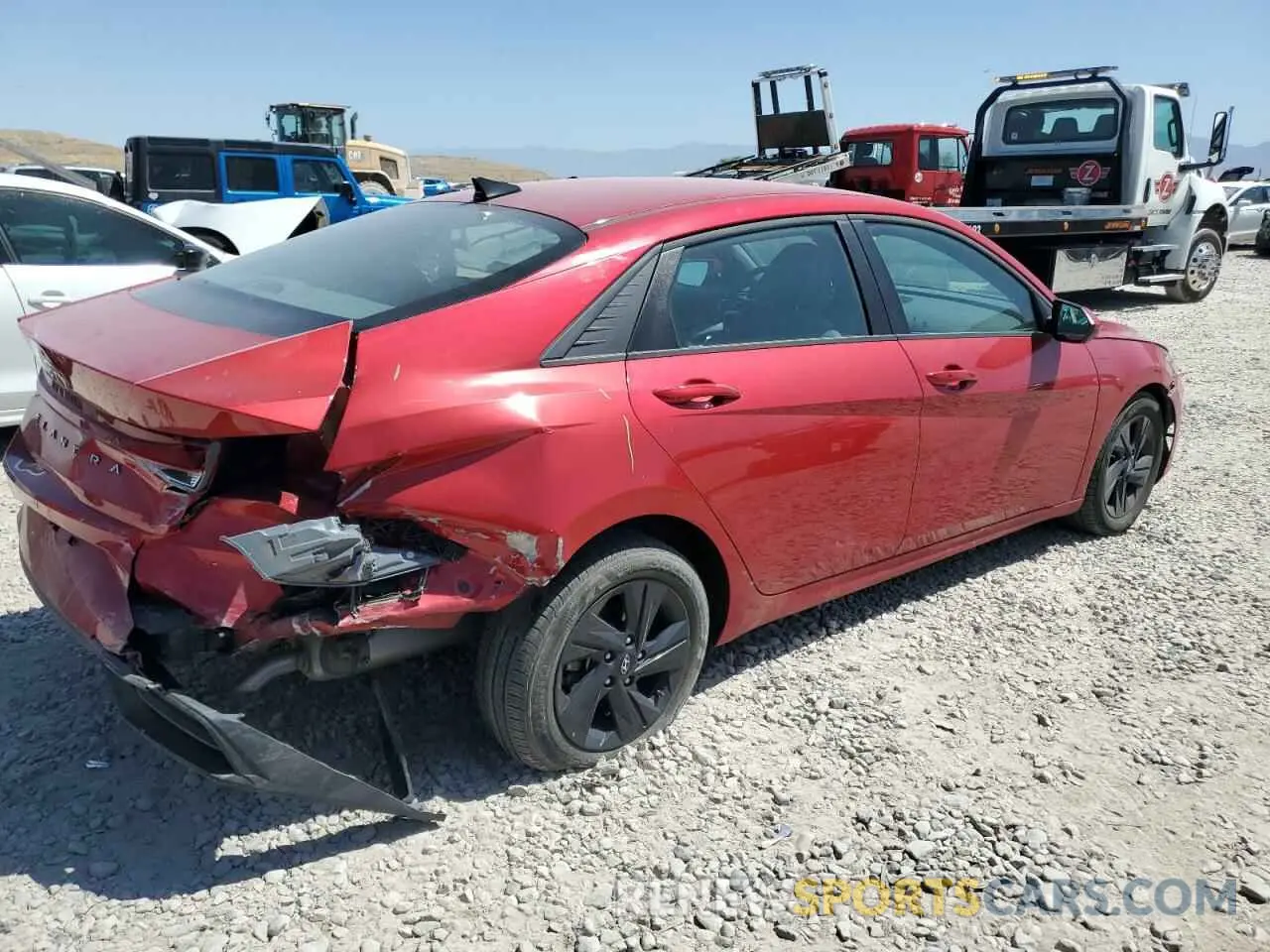 3 fotografías del automóvil dañado 5NPLS4AG3MH005230 HYUNDAI ELANTRA 2021