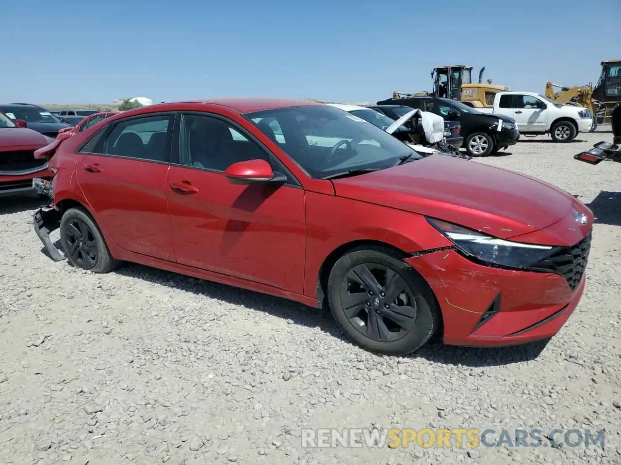 4 fotografías del automóvil dañado 5NPLS4AG3MH005230 HYUNDAI ELANTRA 2021