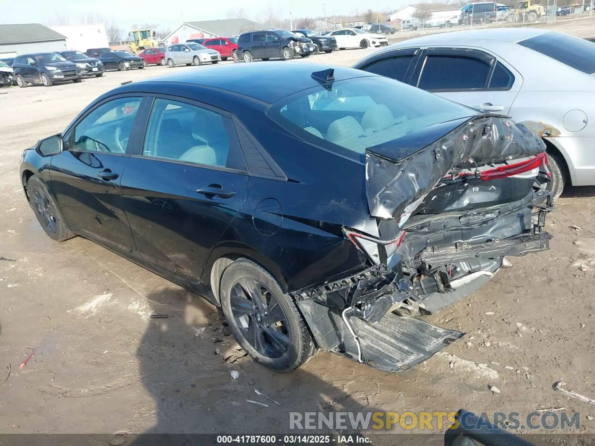 3 fotografías del automóvil dañado 5NPLS4AG3MH005342 HYUNDAI ELANTRA 2021