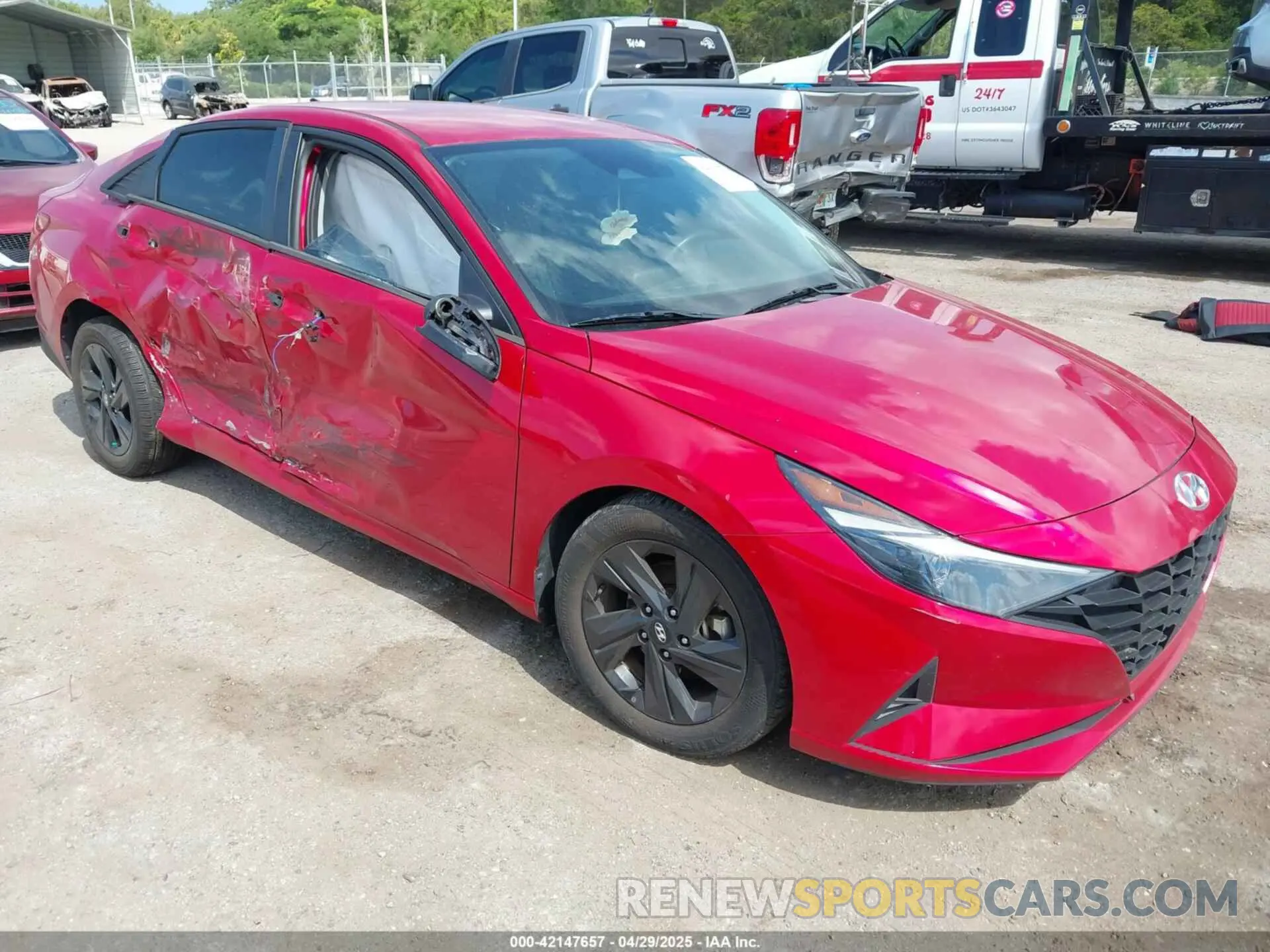 1 fotografías del automóvil dañado 5NPLS4AG3MH052015 HYUNDAI ELANTRA 2021