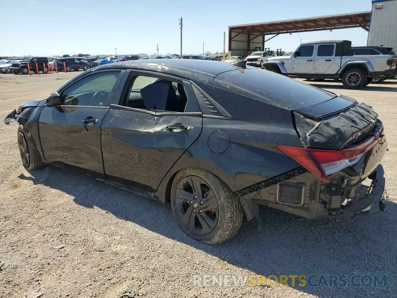 2 fotografías del automóvil dañado 5NPLS4AG4MH031061 HYUNDAI ELANTRA 2021