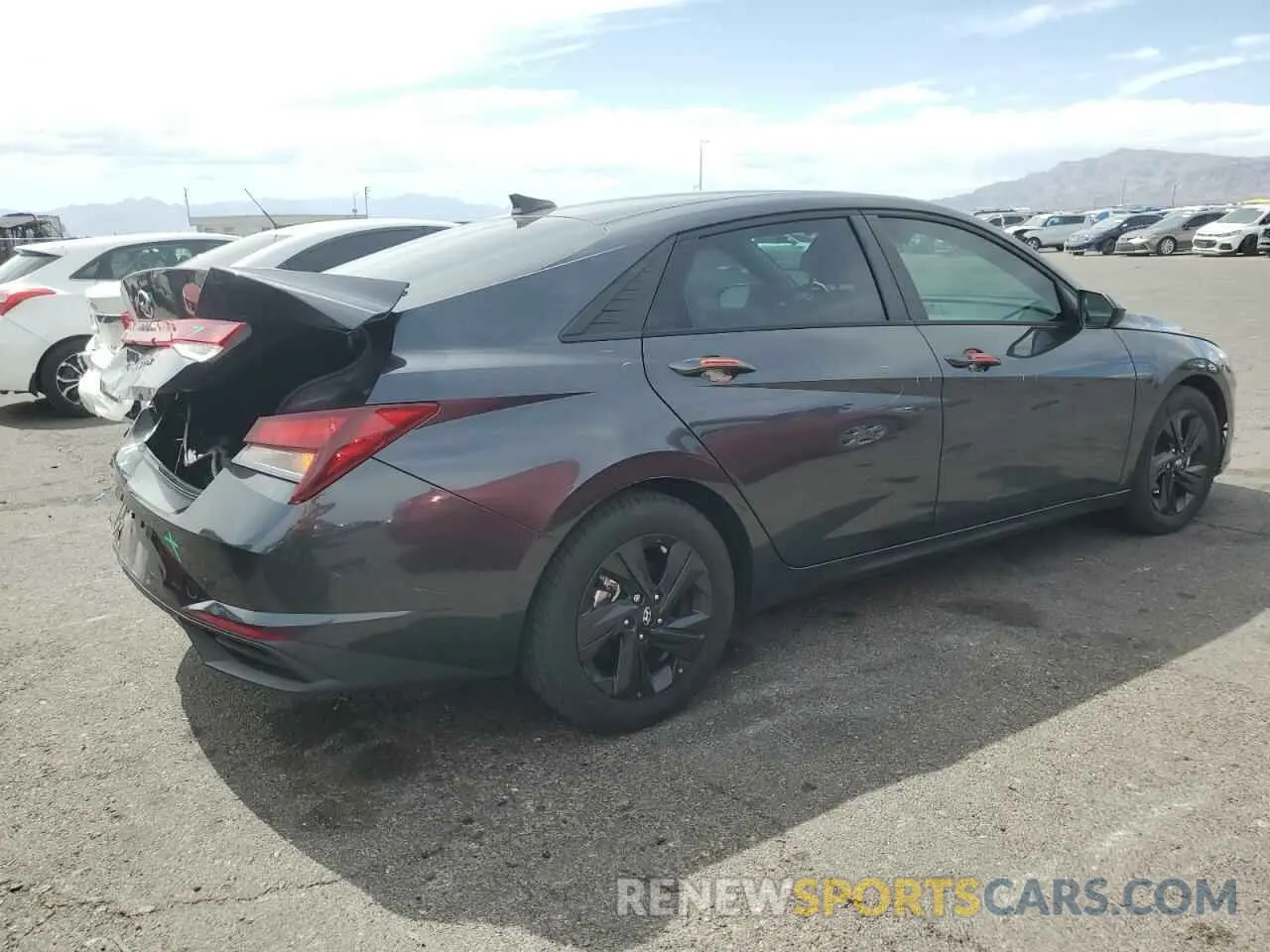 3 fotografías del automóvil dañado 5NPLS4AG5MH008291 HYUNDAI ELANTRA 2021