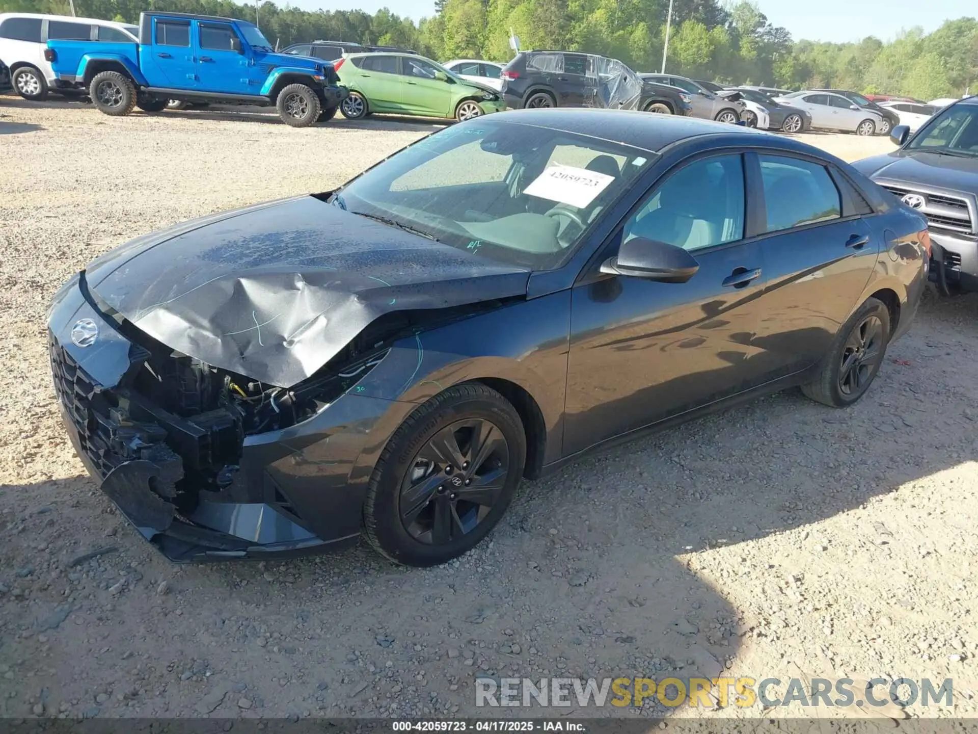 2 fotografías del automóvil dañado 5NPLS4AG6MH034172 HYUNDAI ELANTRA 2021