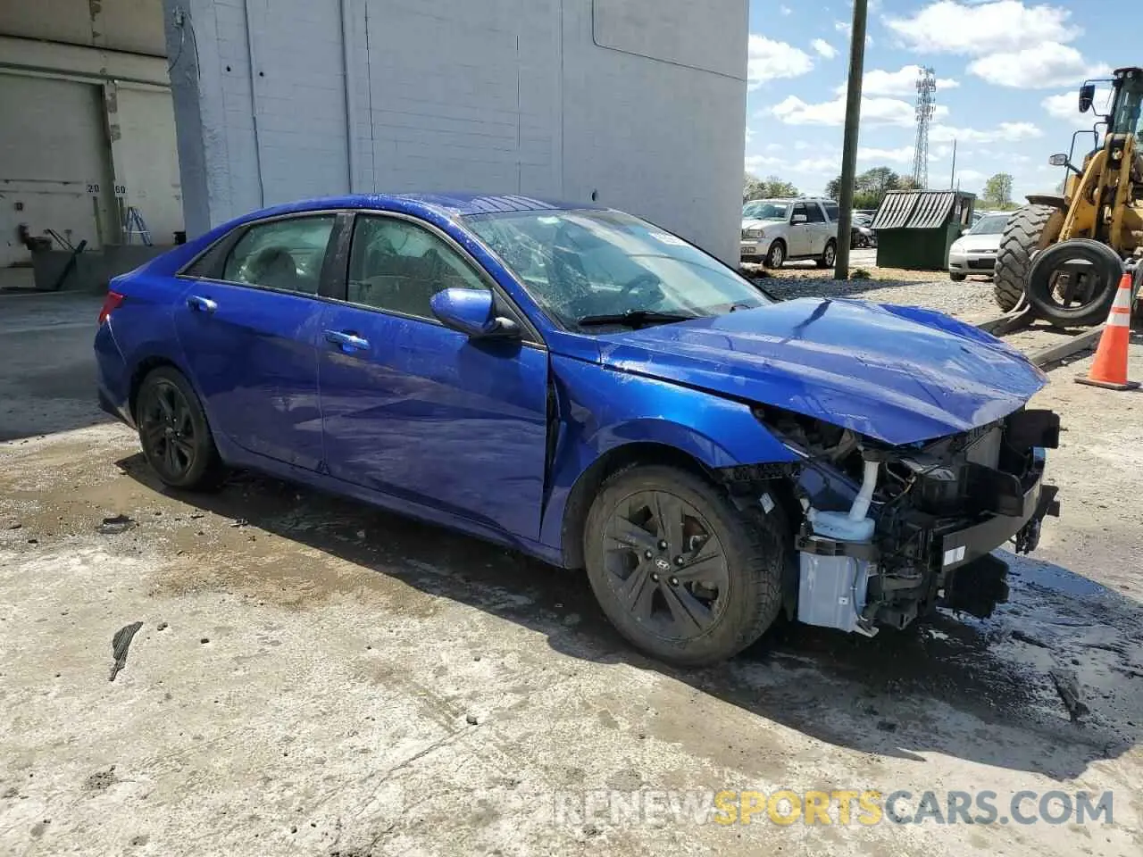 4 fotografías del automóvil dañado 5NPLS4AG7MH009068 HYUNDAI ELANTRA 2021