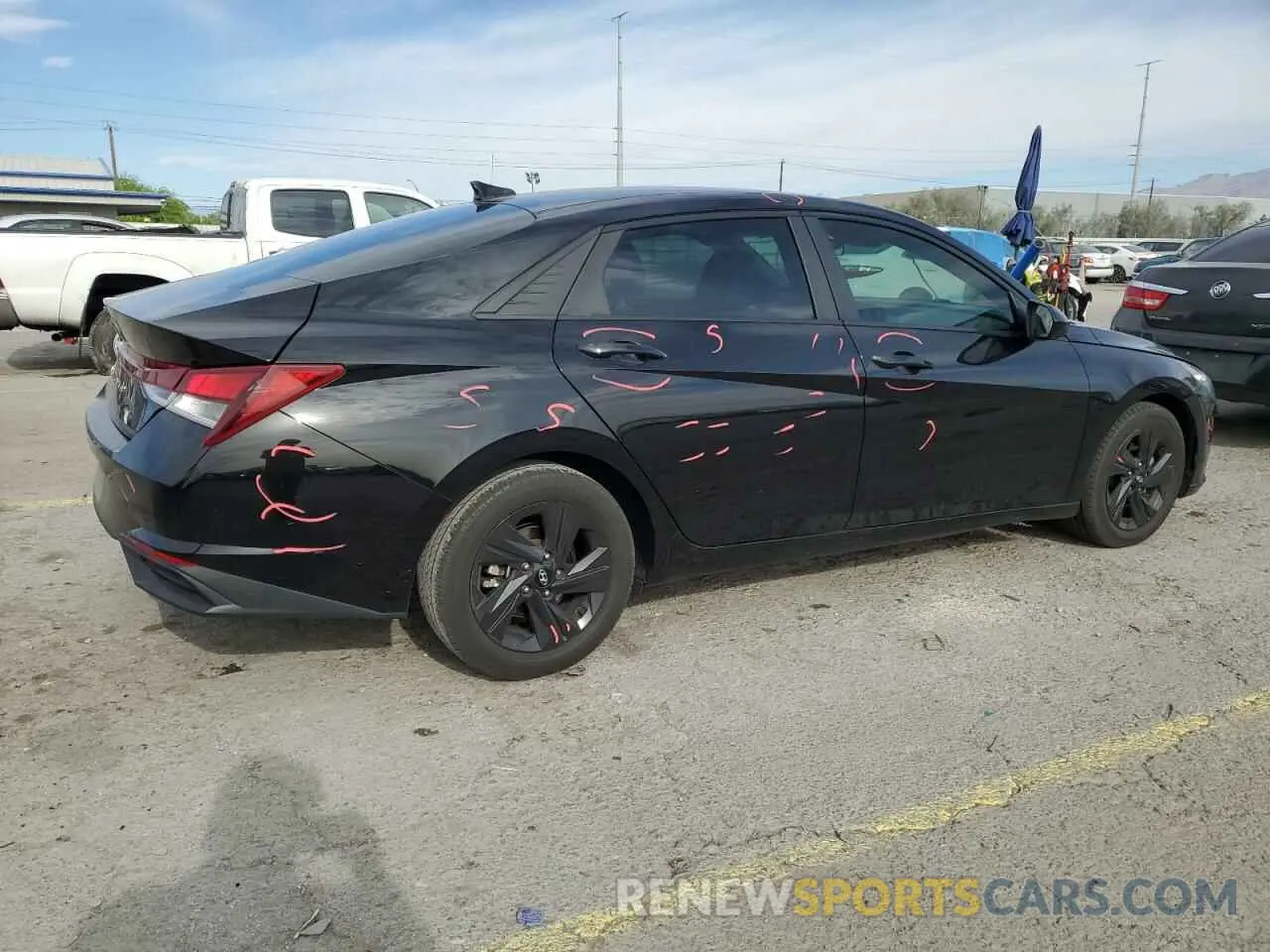 3 fotografías del automóvil dañado 5NPLS4AG7MH017638 HYUNDAI ELANTRA 2021